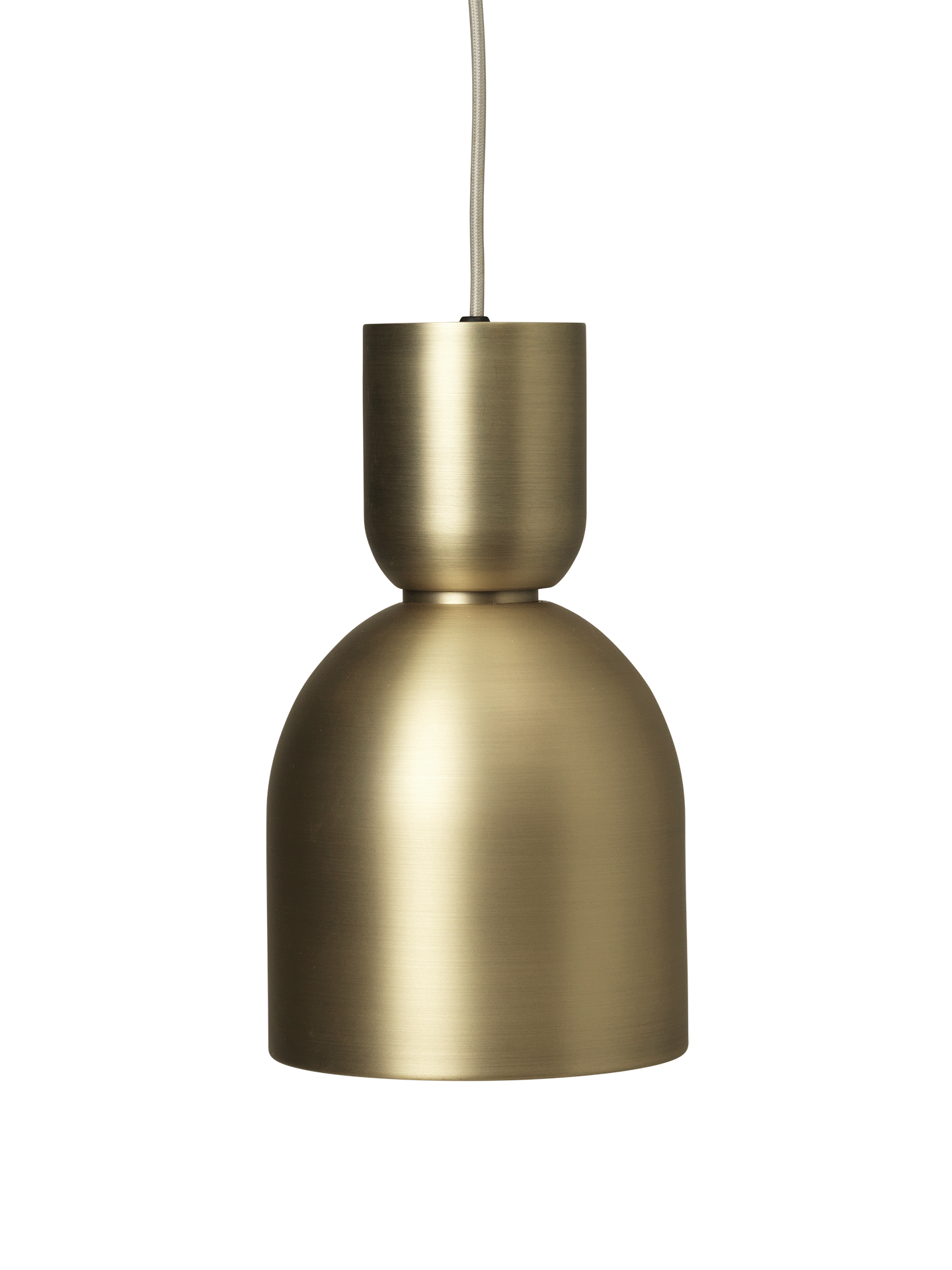 Bell hanging lamp brass