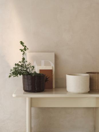 Corduroy pot beige