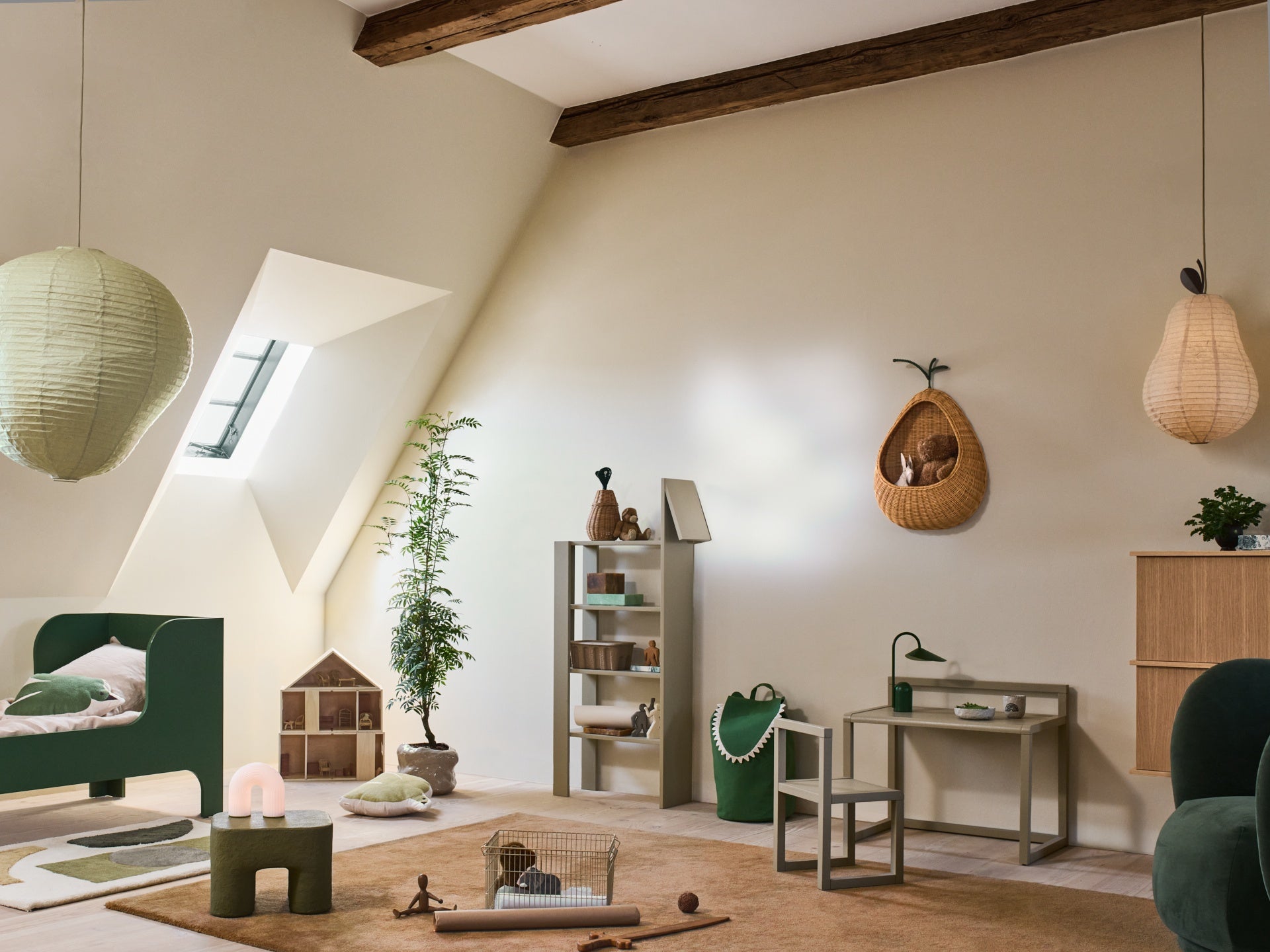 Lampe PEAR cremeweiß