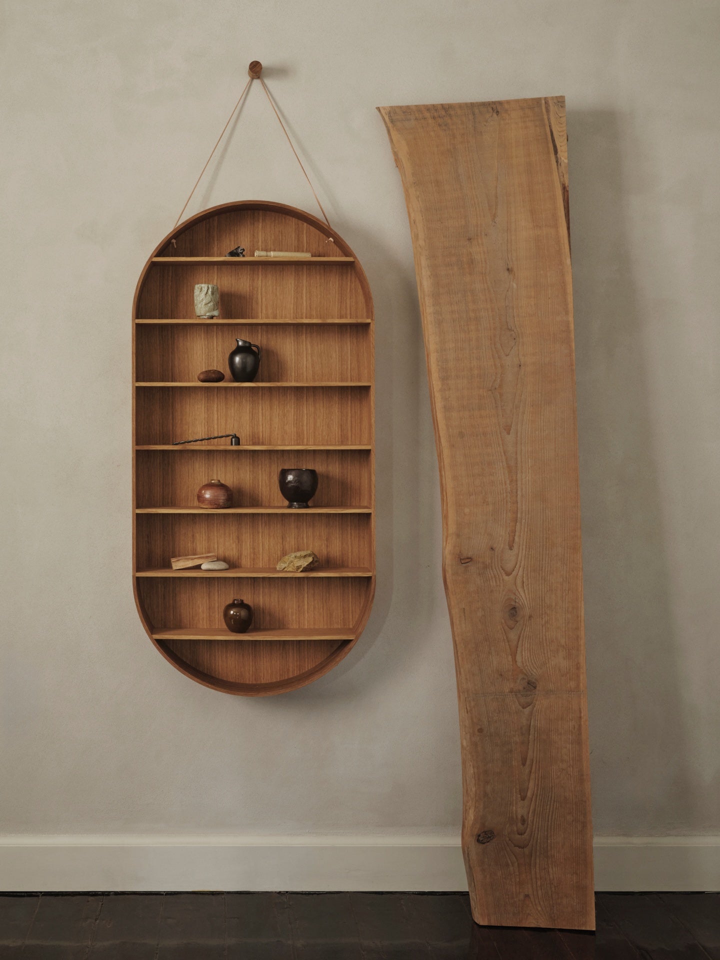 Hängeregal OVAL DORM Eiche geölt