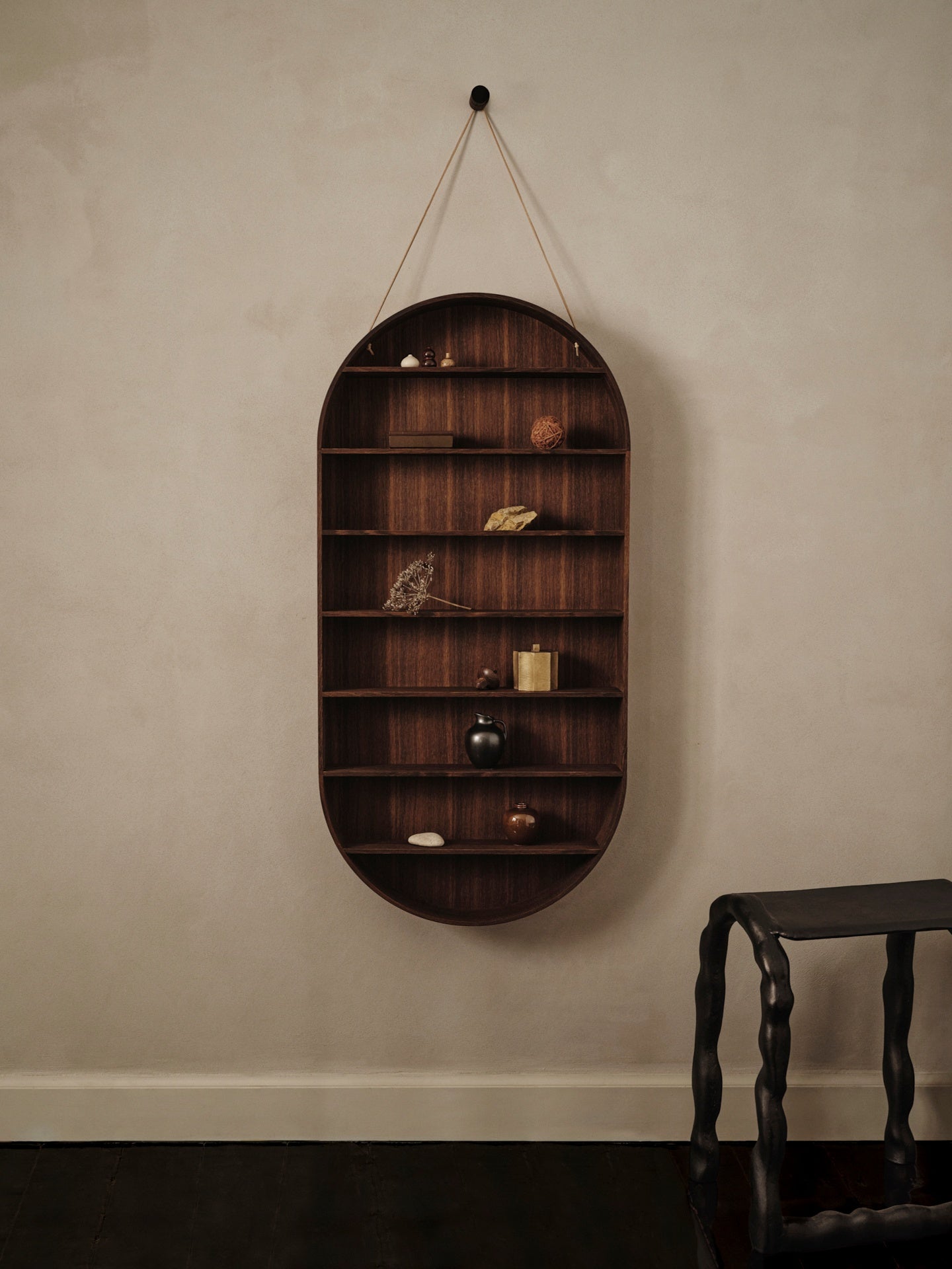 Hängeregal OVAL DORM Räuchereiche