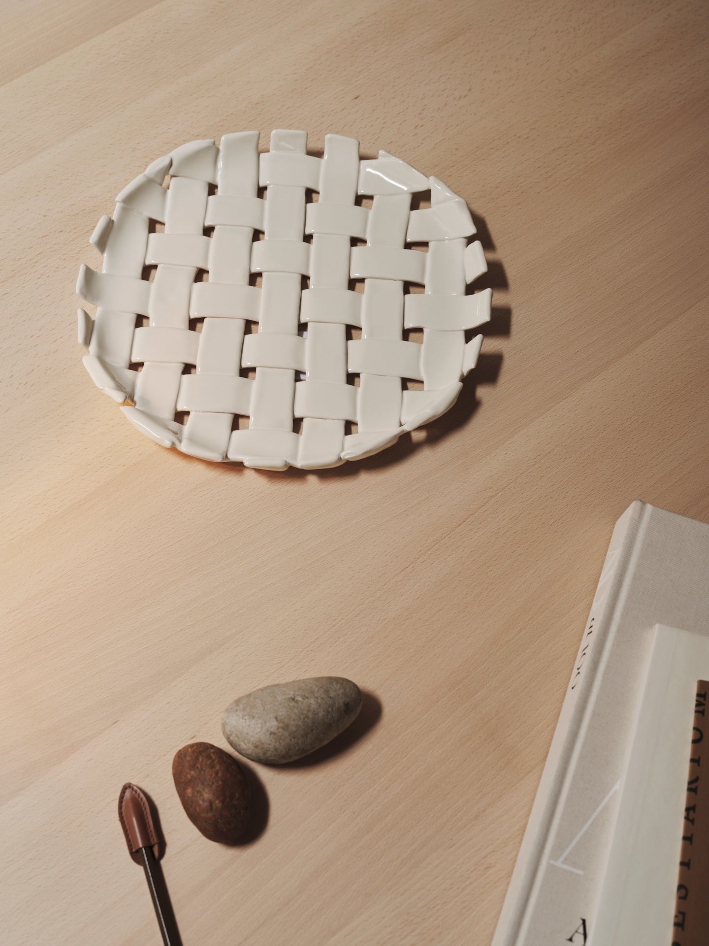 PLAIT Tablett Off-White