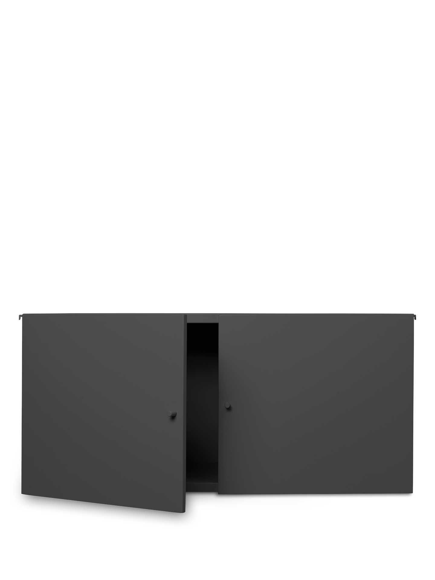 Punctual anthracite modular cabinet