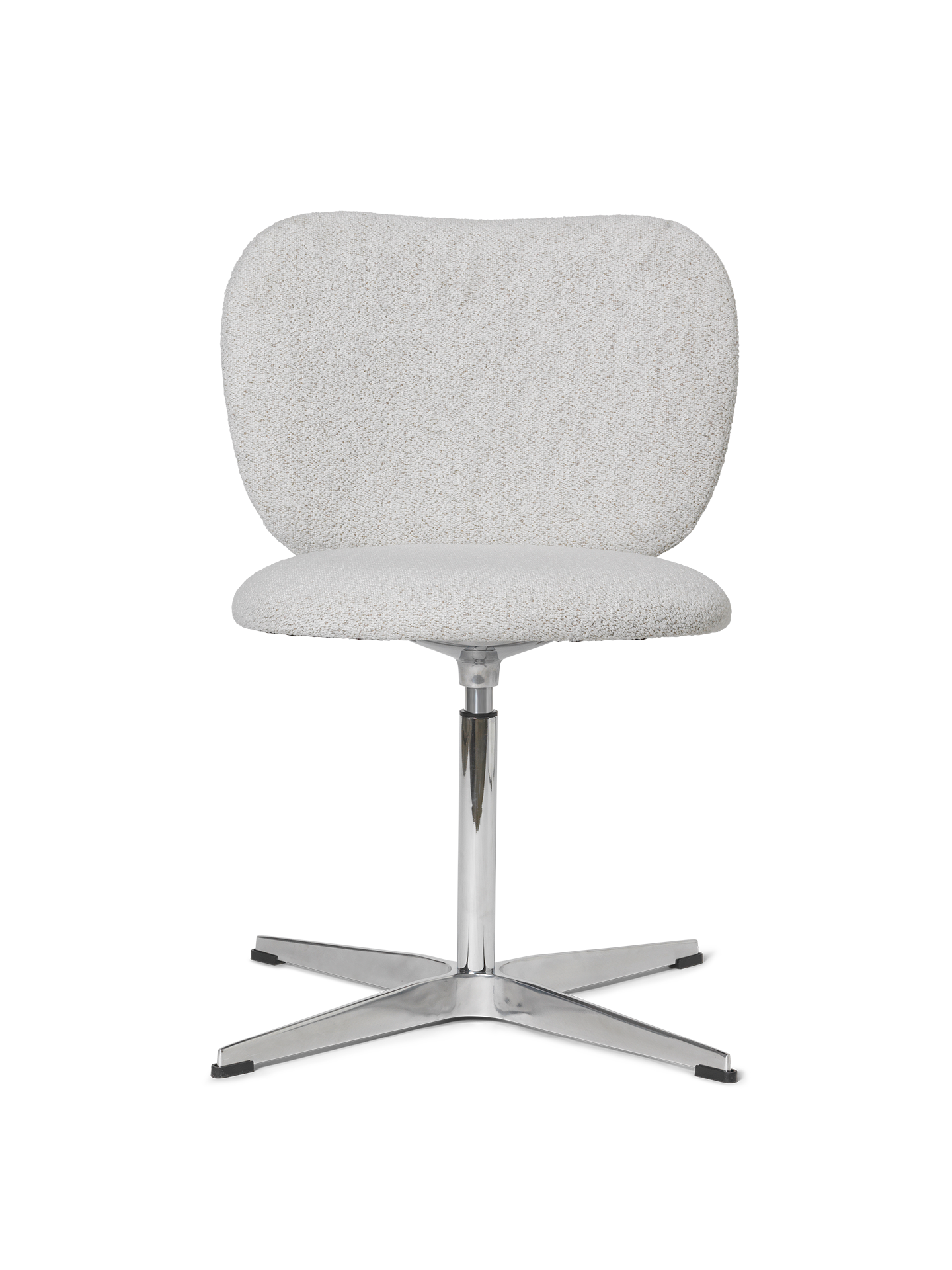 Rico Soft Bouclé rotary chair broken white