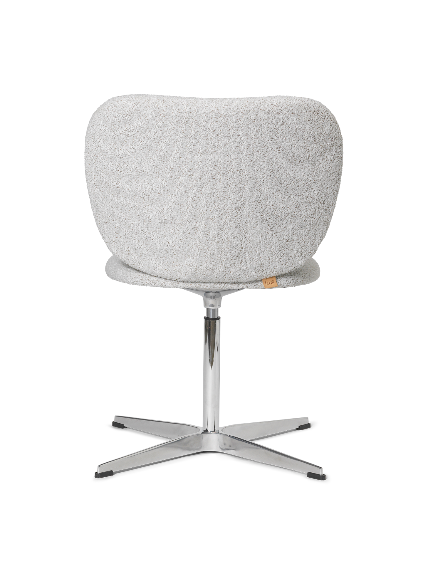 Rico Soft Bouclé rotary chair broken white