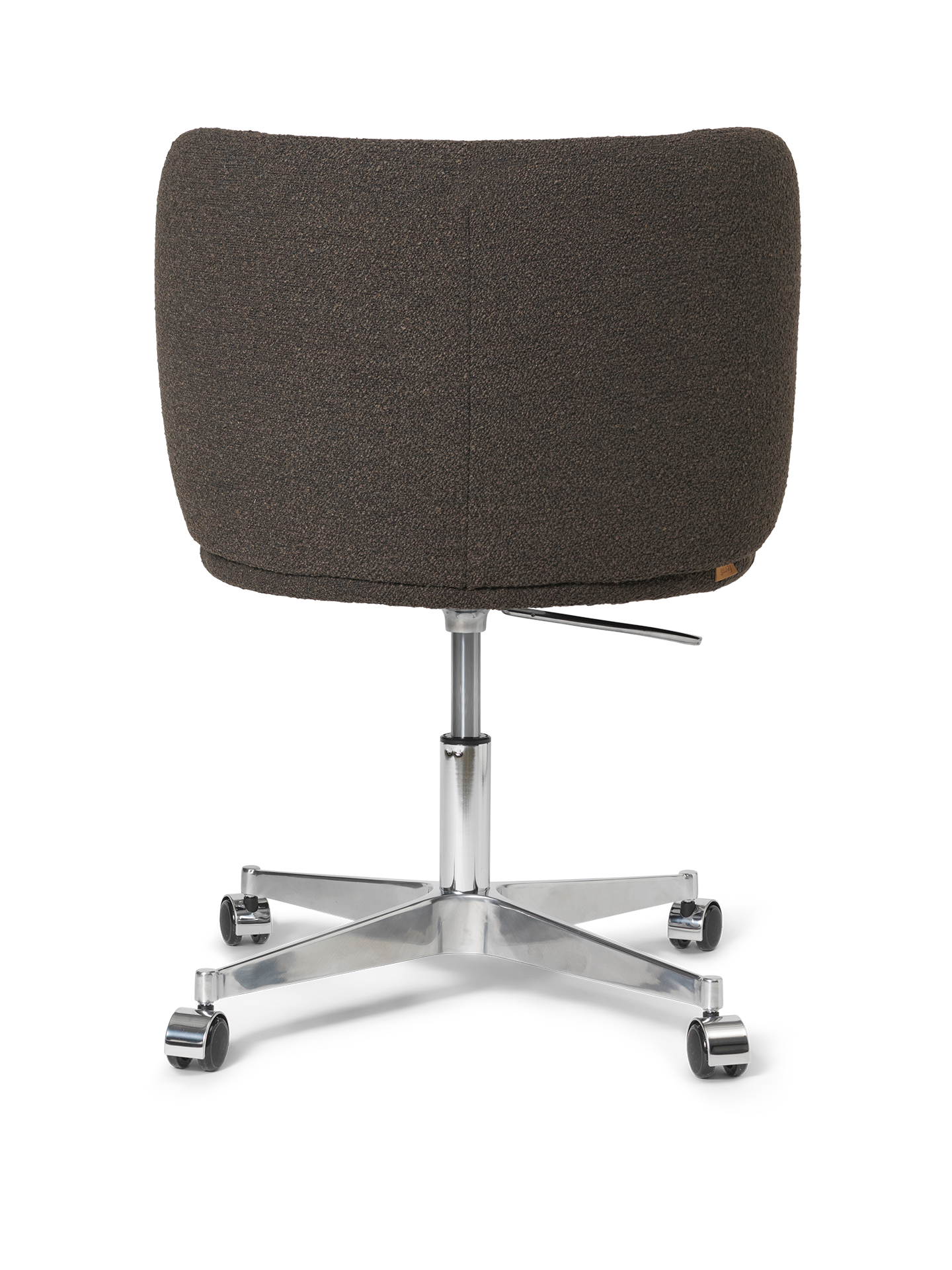 Bürostuhl mit Rico Soft Bouclri dunkelbraune Armlehnen
