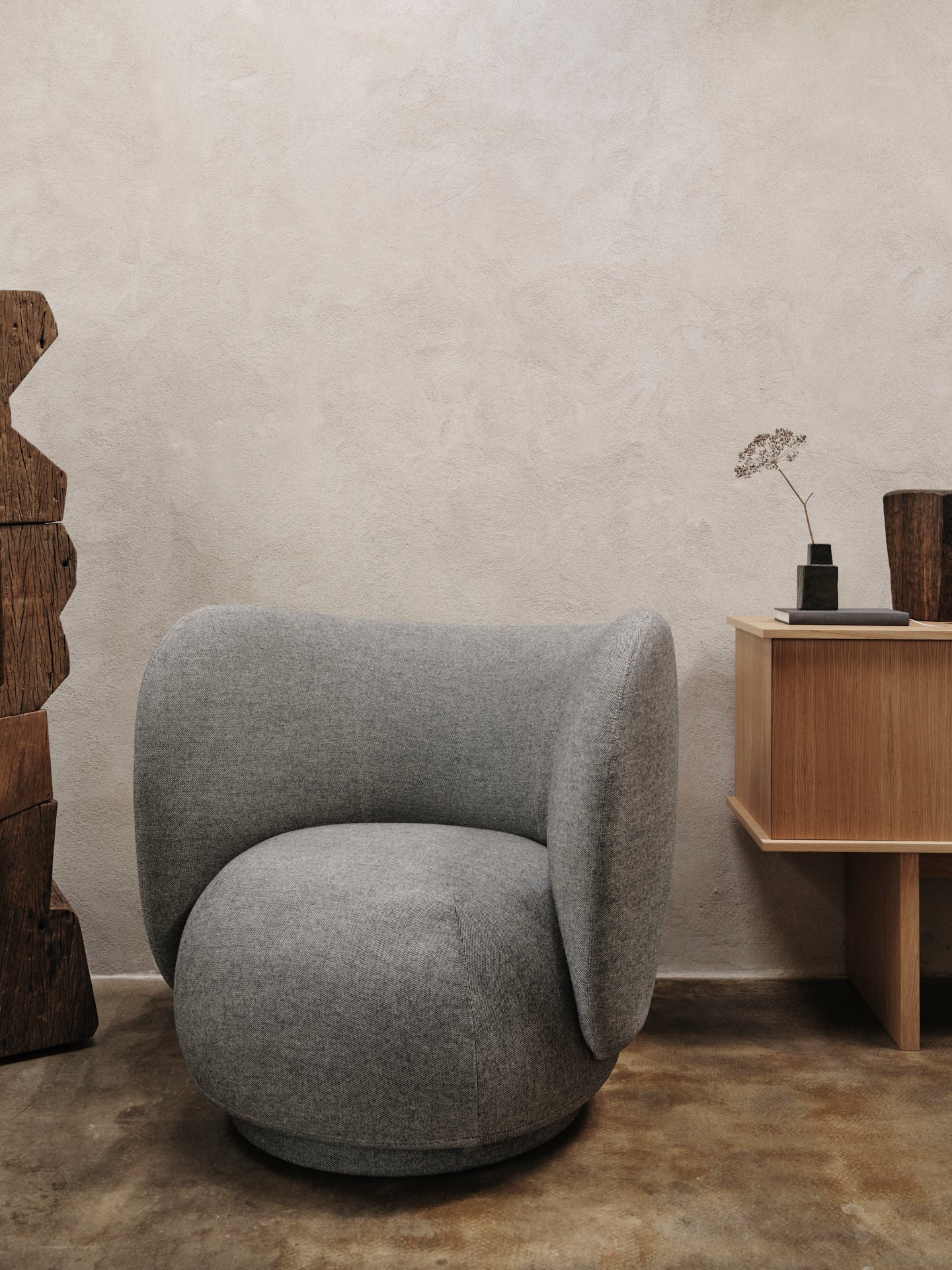 RICO LOUNGE Armchair Main Line Flax gray