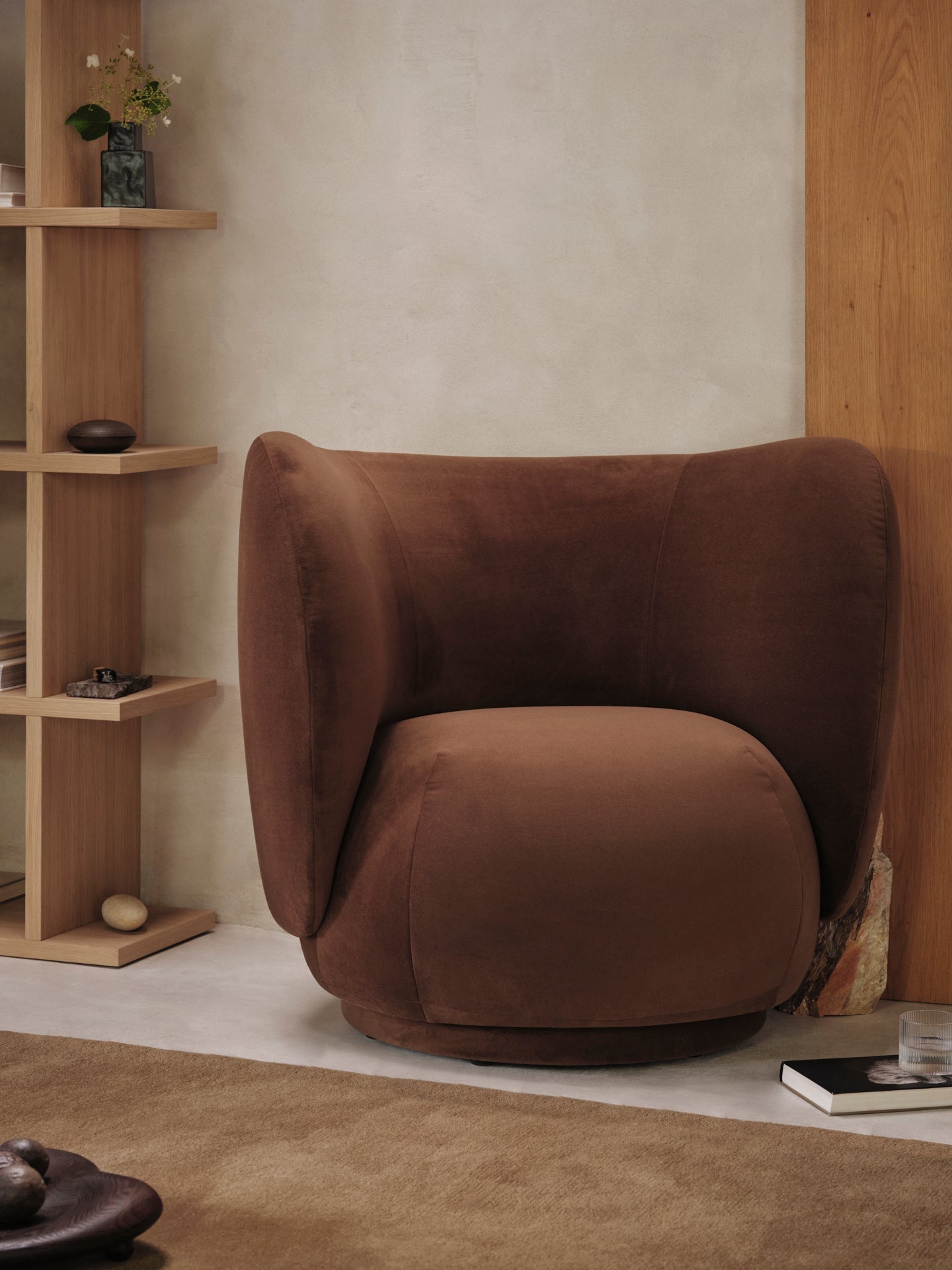 Rico Lounge Rich Velvet Rusta Rzdzawa armchair