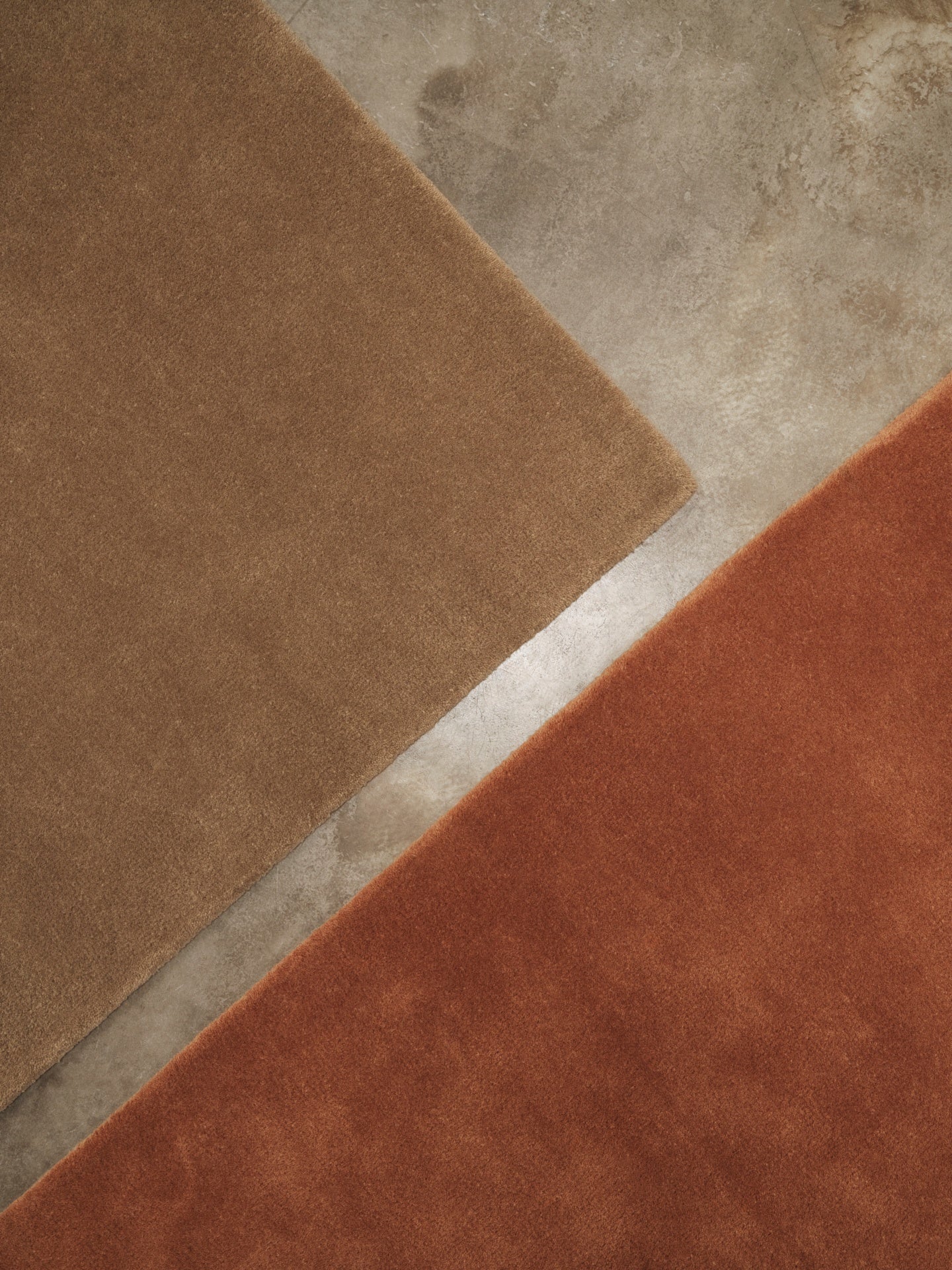 STILLE rug rust brown