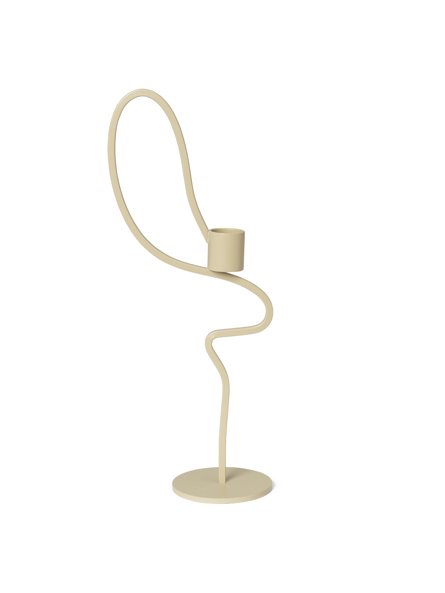 Valse beige candlestick
