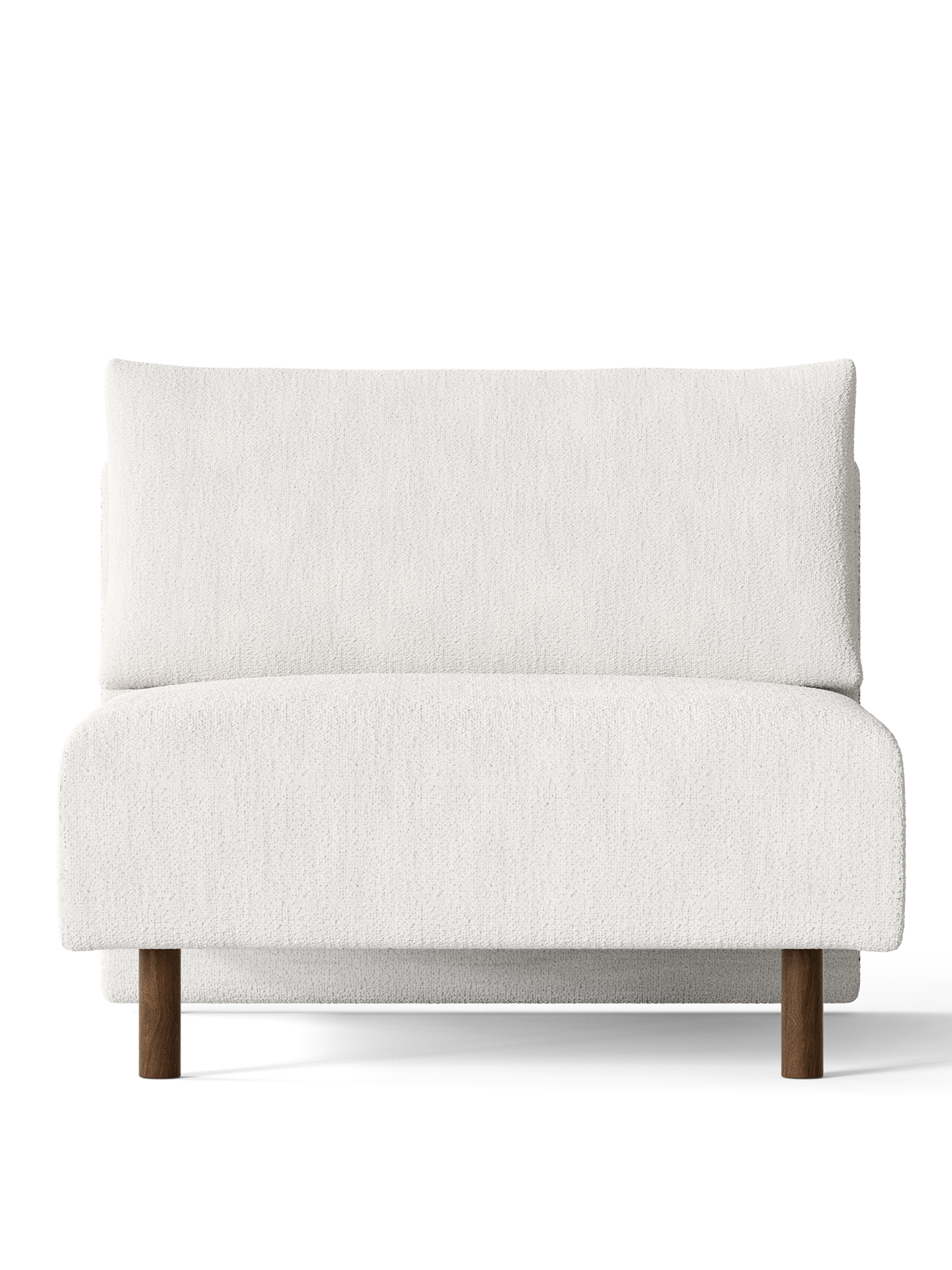 Dase modular sofa - Bouclé's middle element broken white