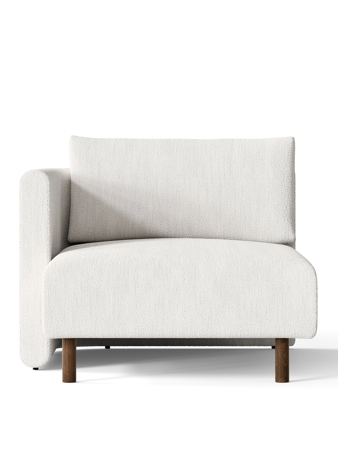 Dase modular sofa - Left -handed bouclé broken white