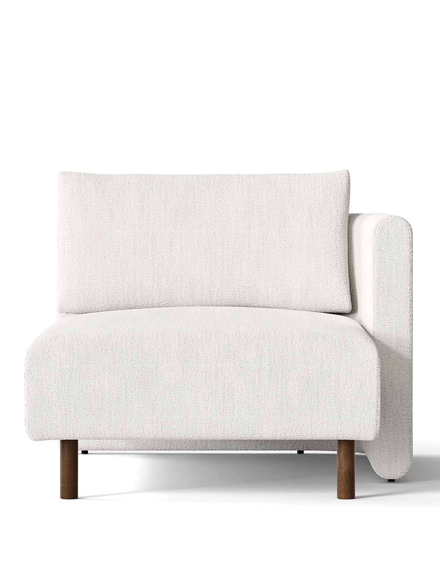 Dase modular sofa - Right -handed bouclé broken white