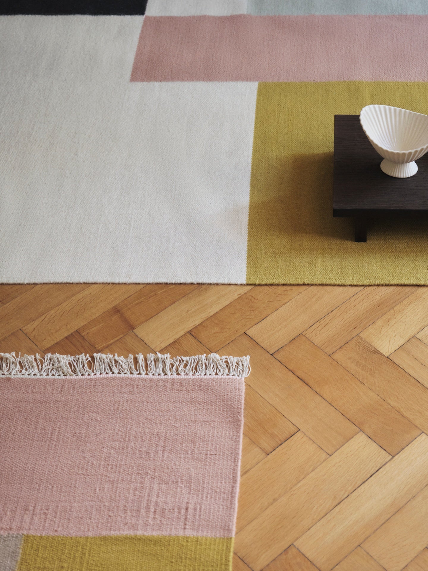KELIM SQUARES farbiger Teppich