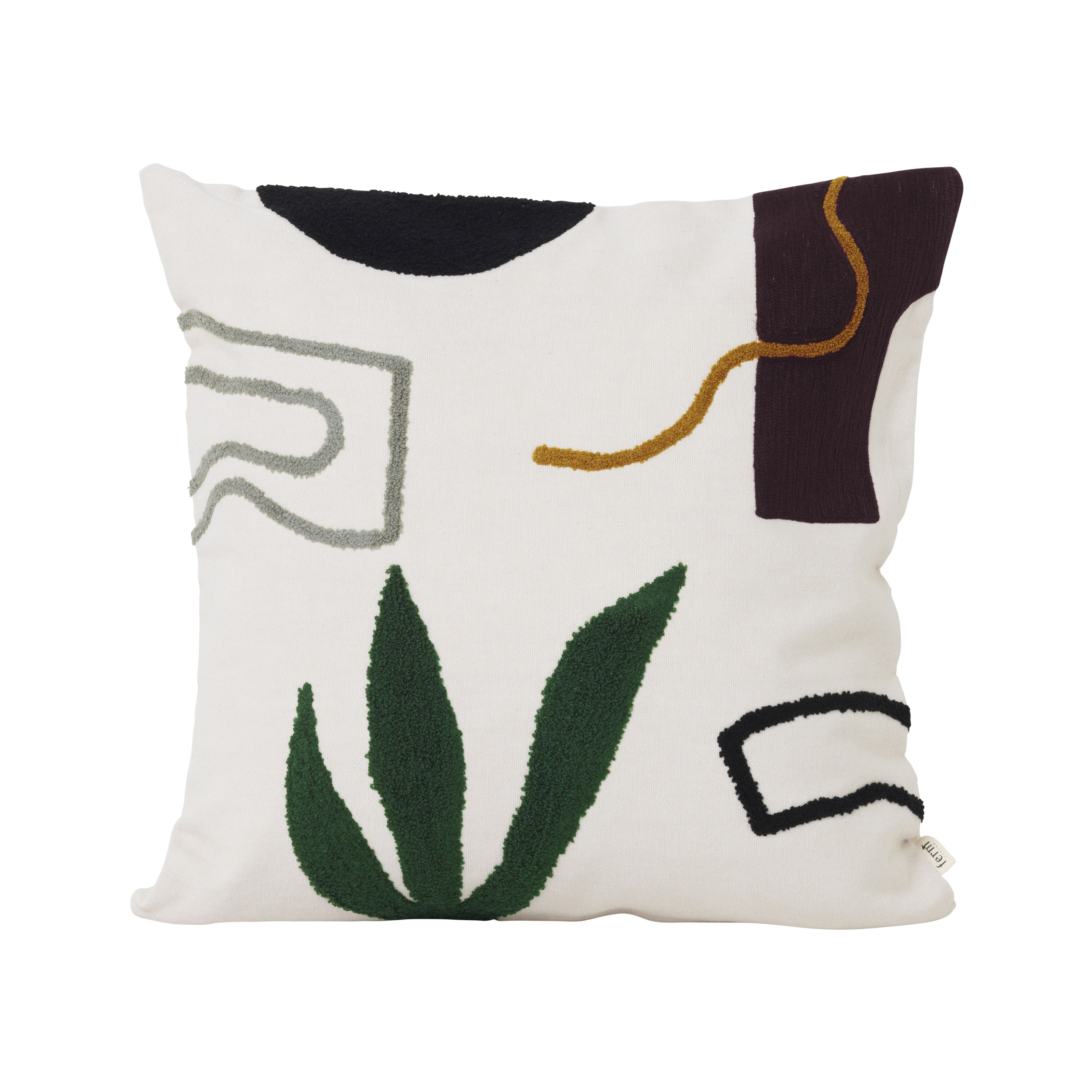 MIRAGE Cushion Cream with Black and Green