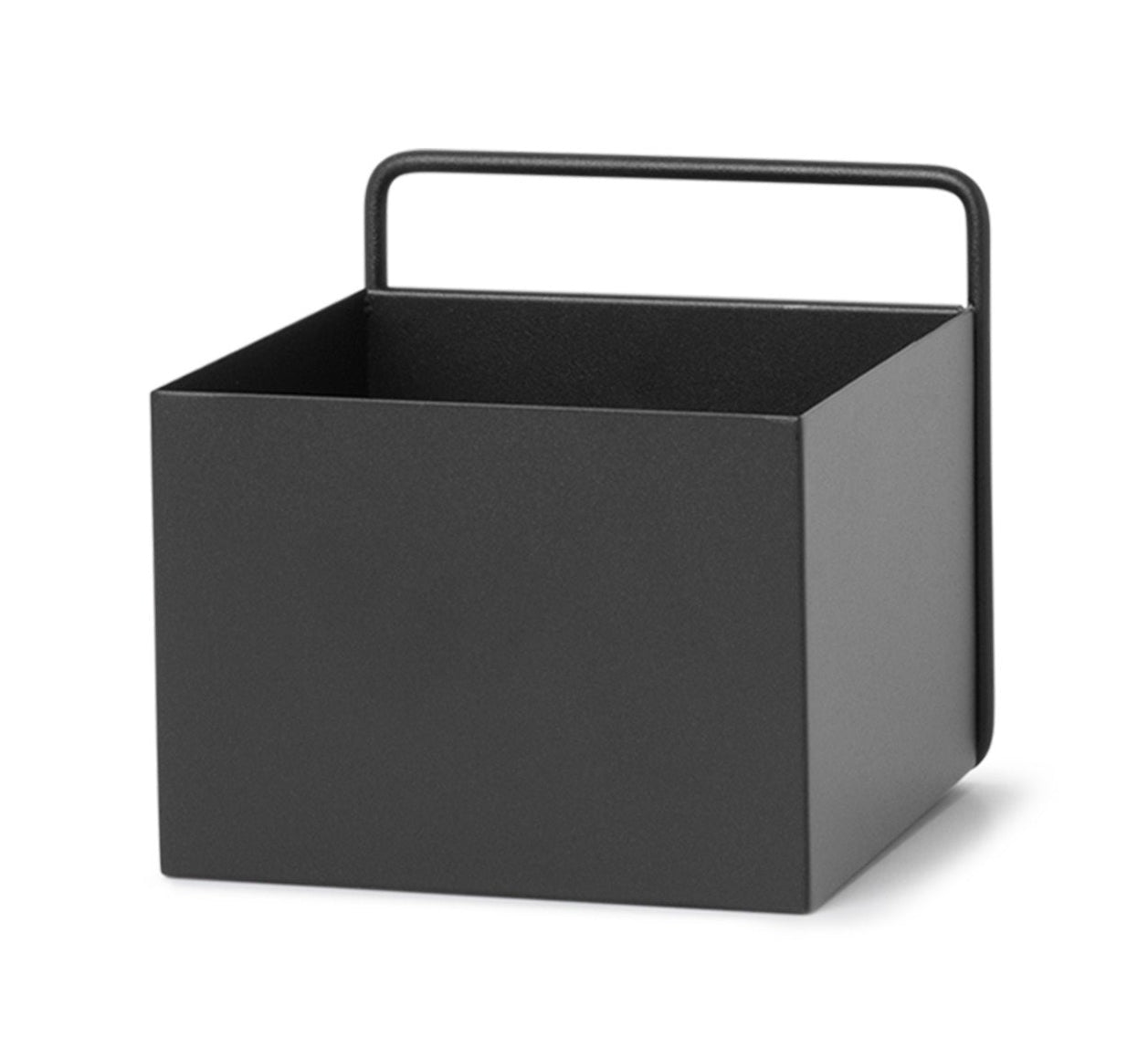 Hängender Blumentopf WALL SQUARE BOX schwarz