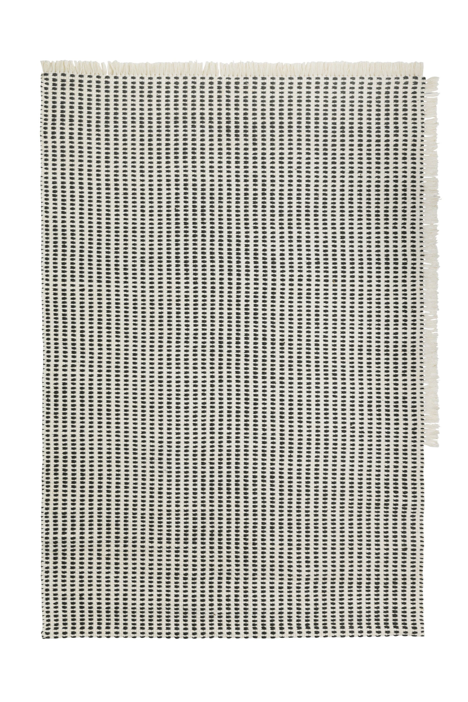 WAY rug in broken white with blue dots