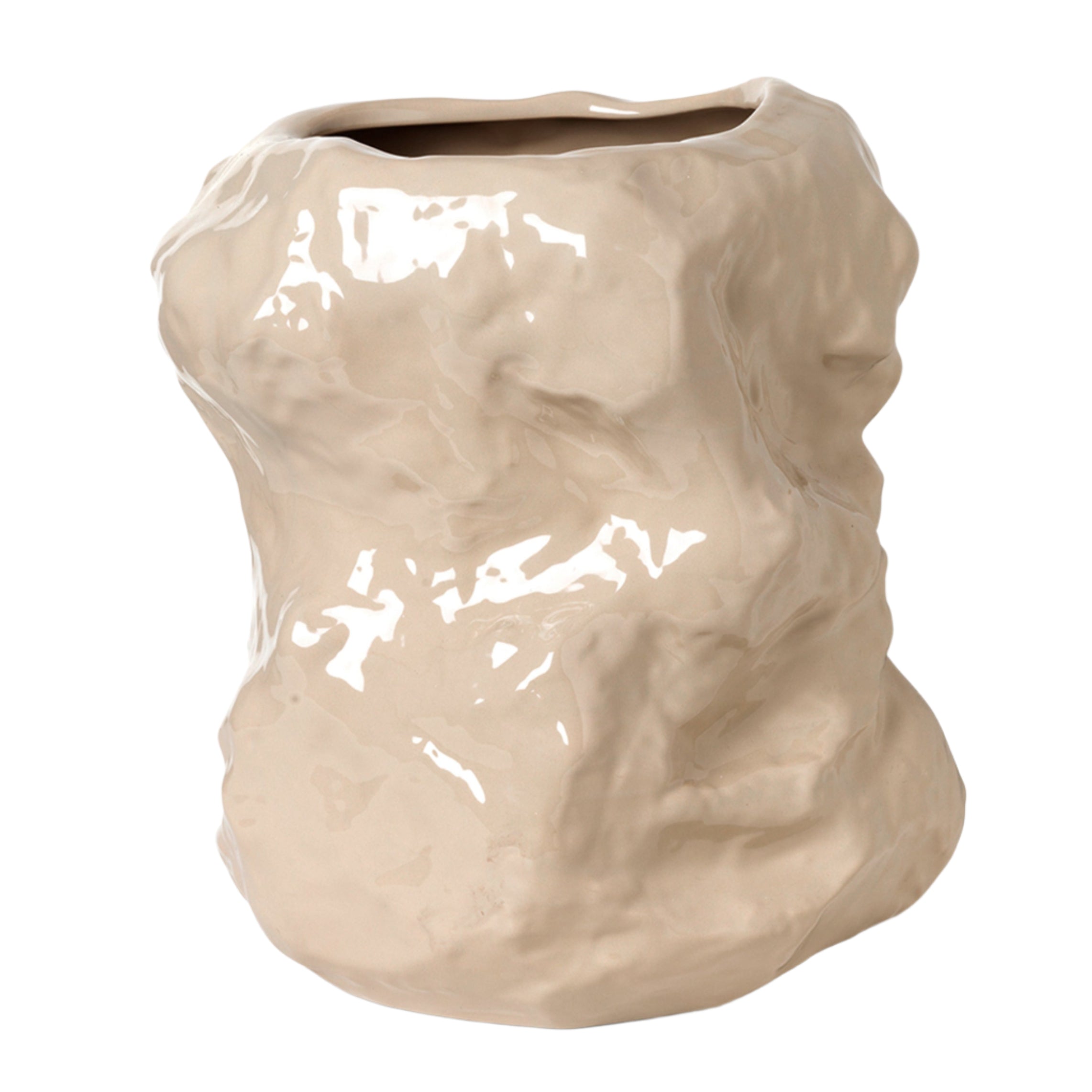 TUCK beige vase