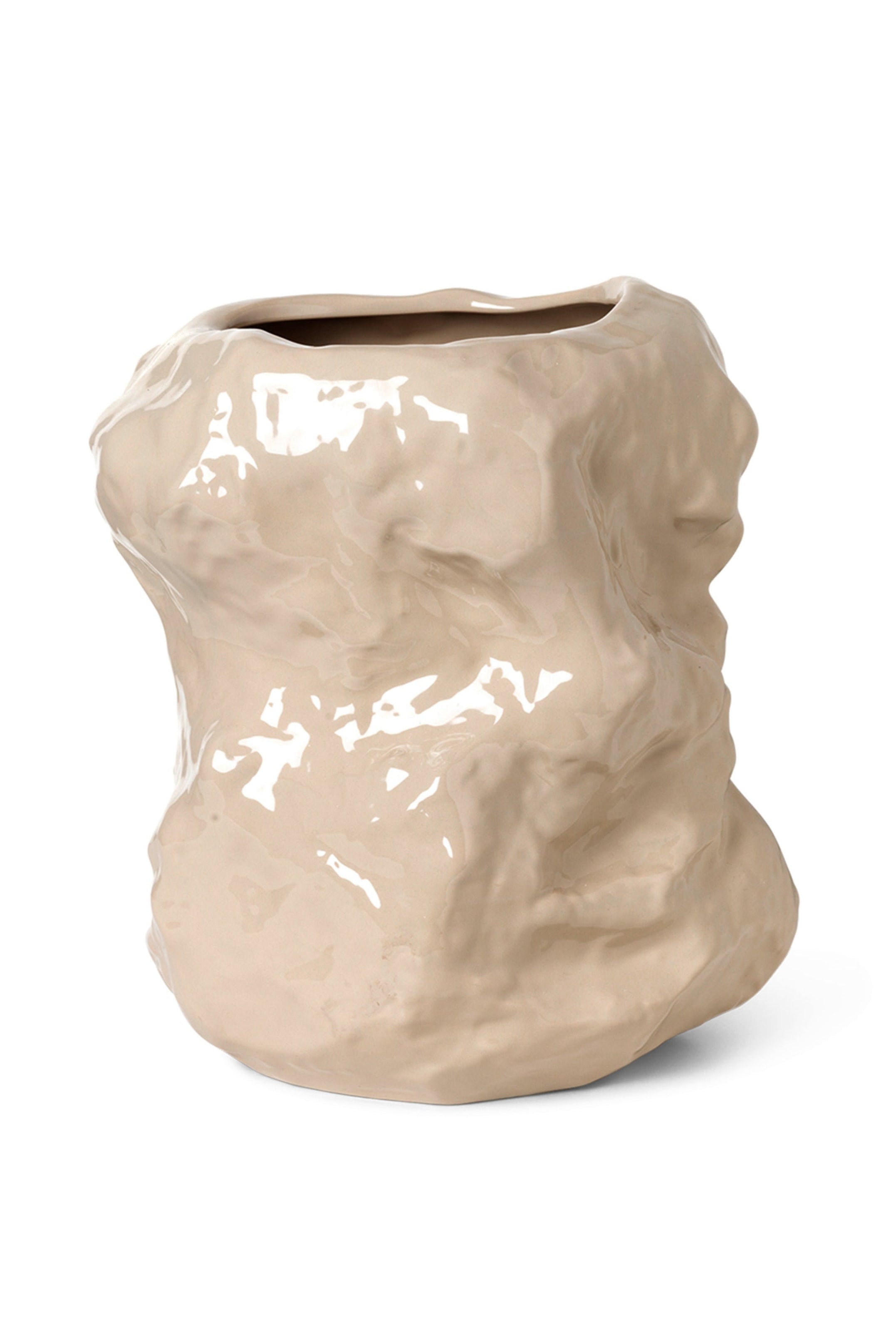 TUCK beige vase