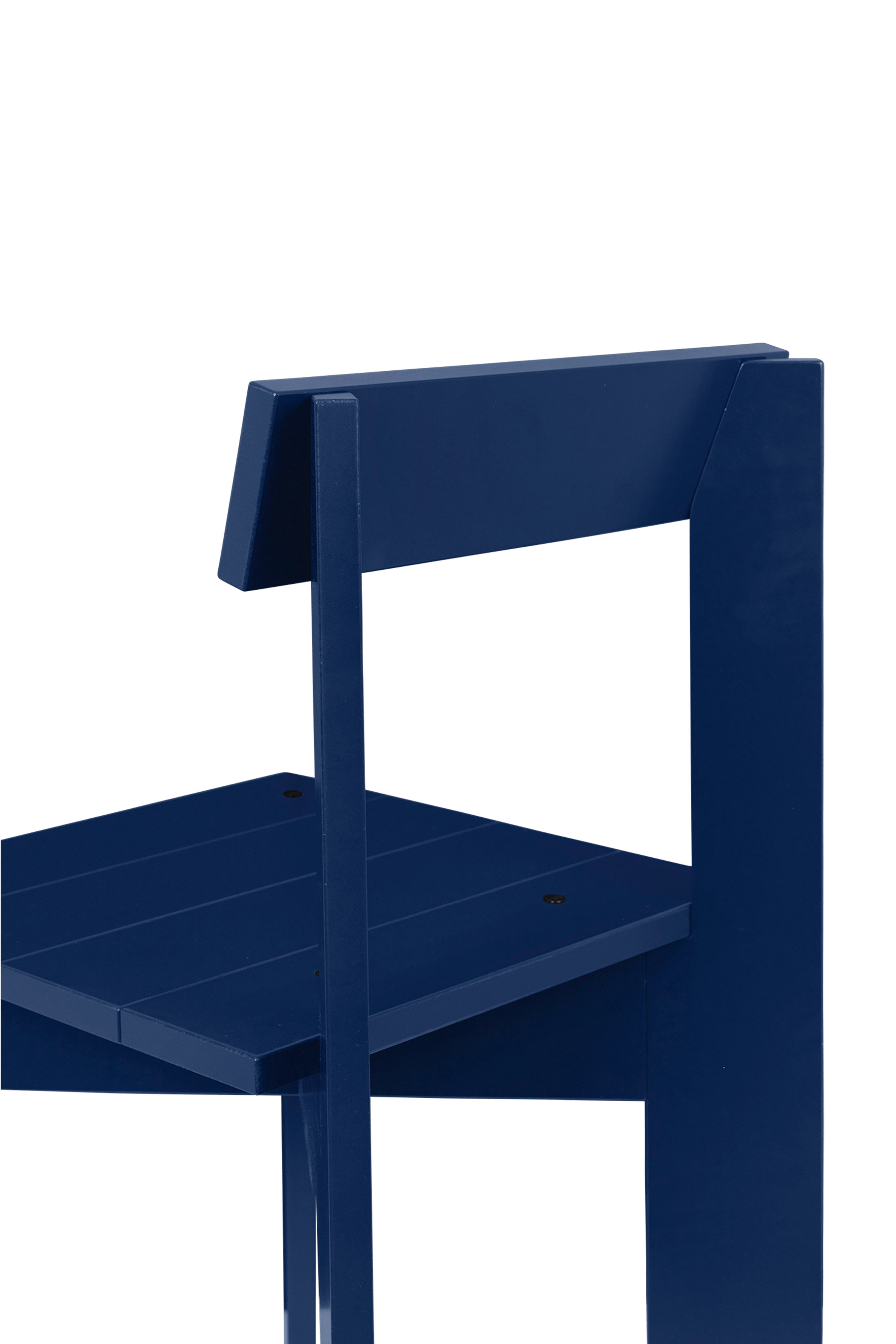 ARK chair blue beech wood
