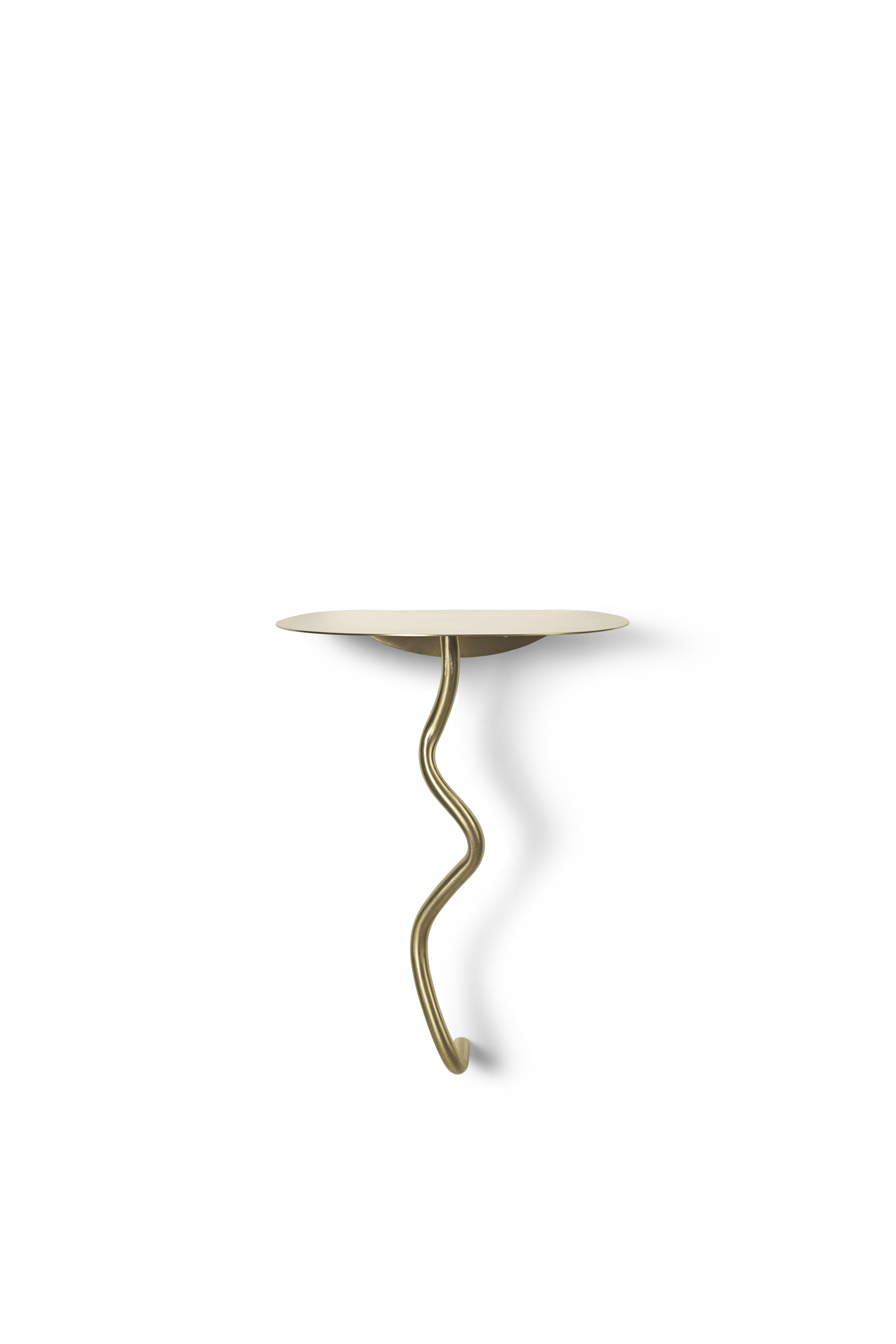 CURVATURE Wandtisch Messing