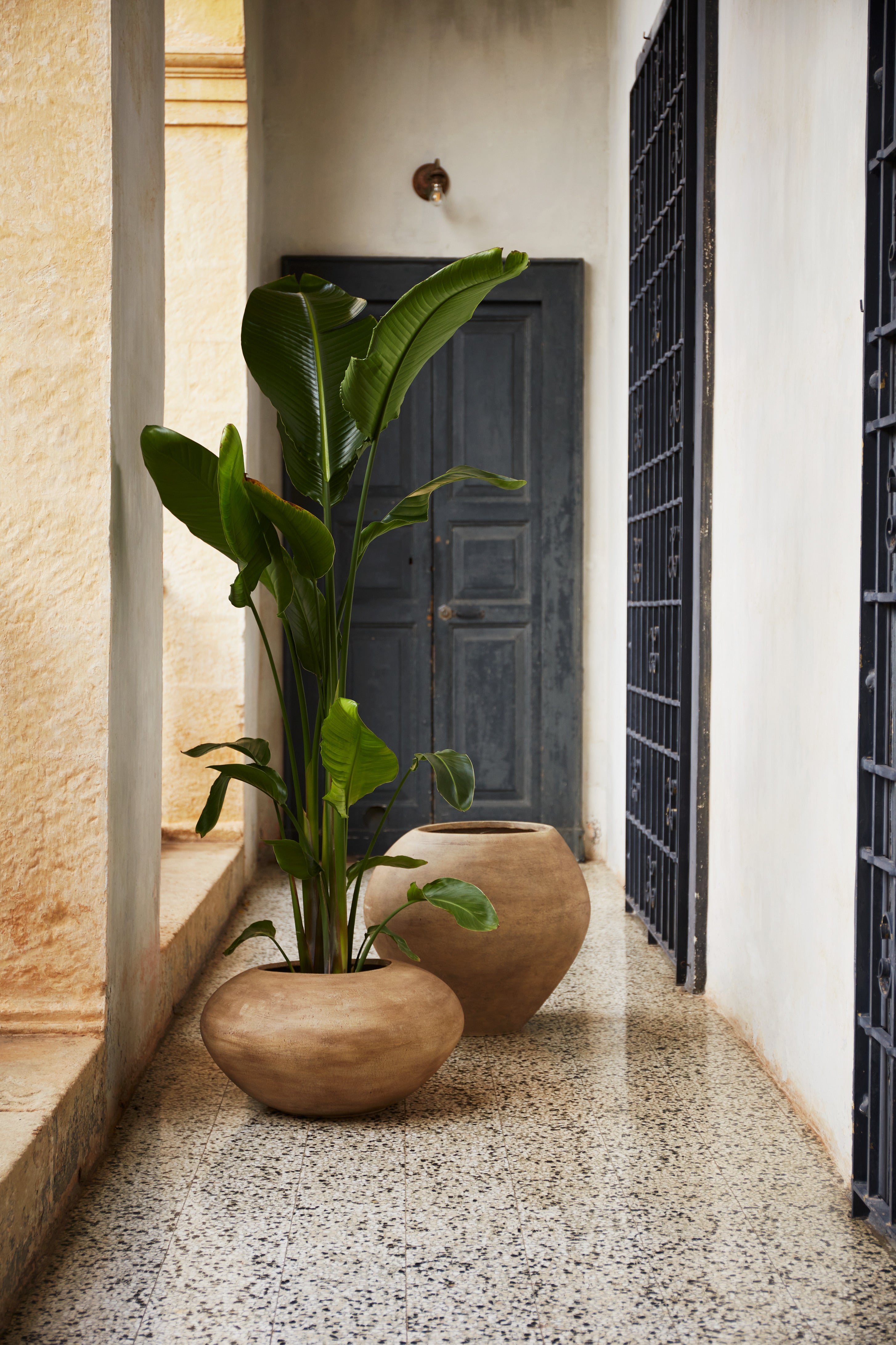 DODU planter brown cement