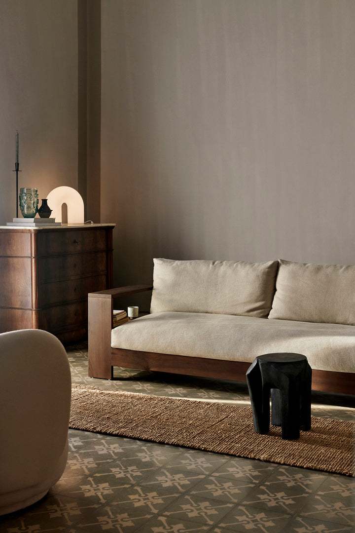 Vuelta floor lamp milk glass
