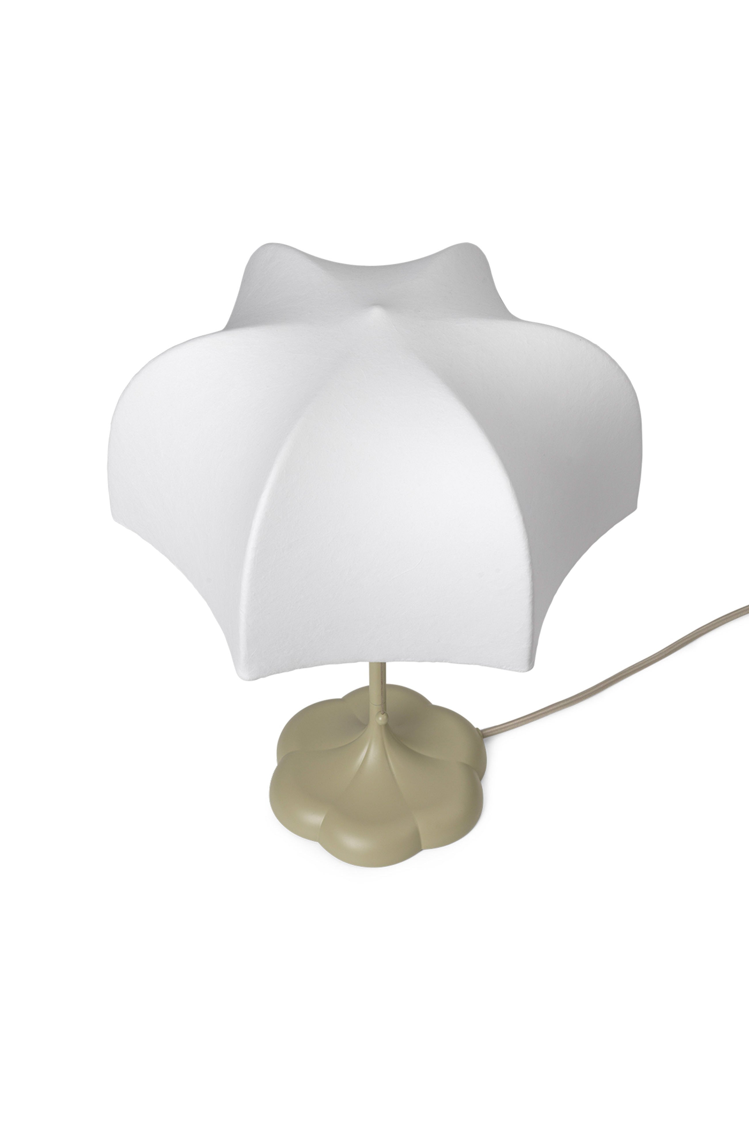POEM table lamp white with beige base