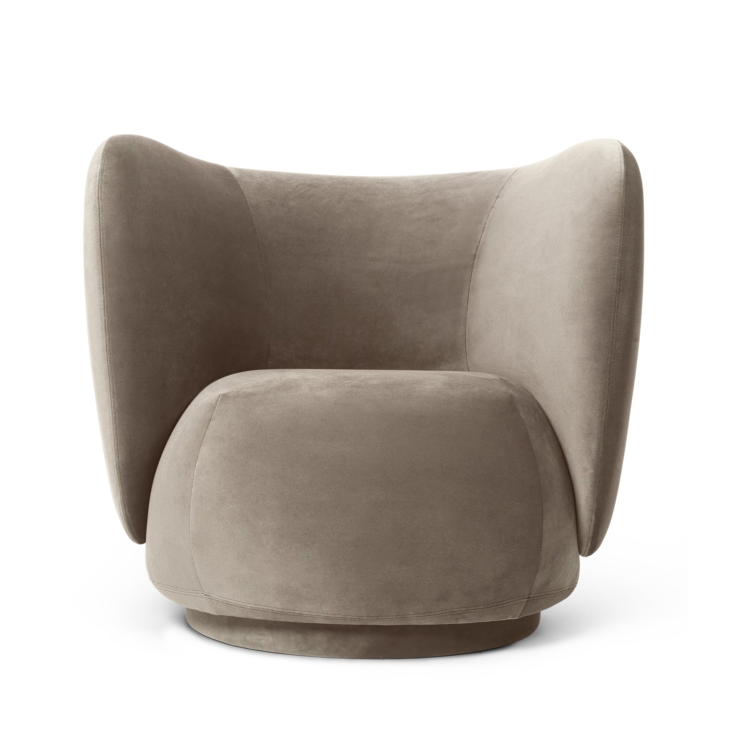 RICO LOUNGE Armchair Rich Velvet beige