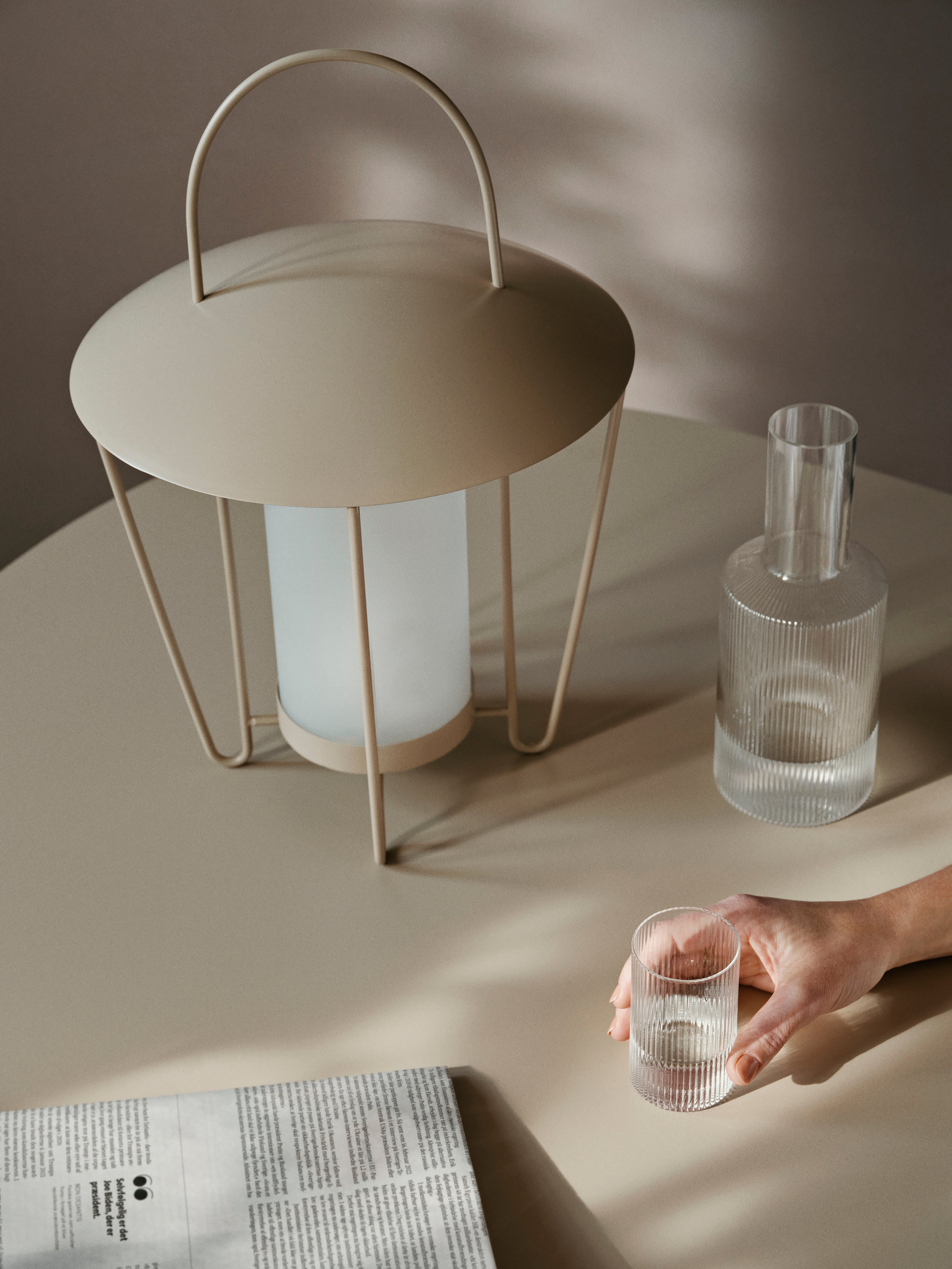 ABRI Lantern Beige
