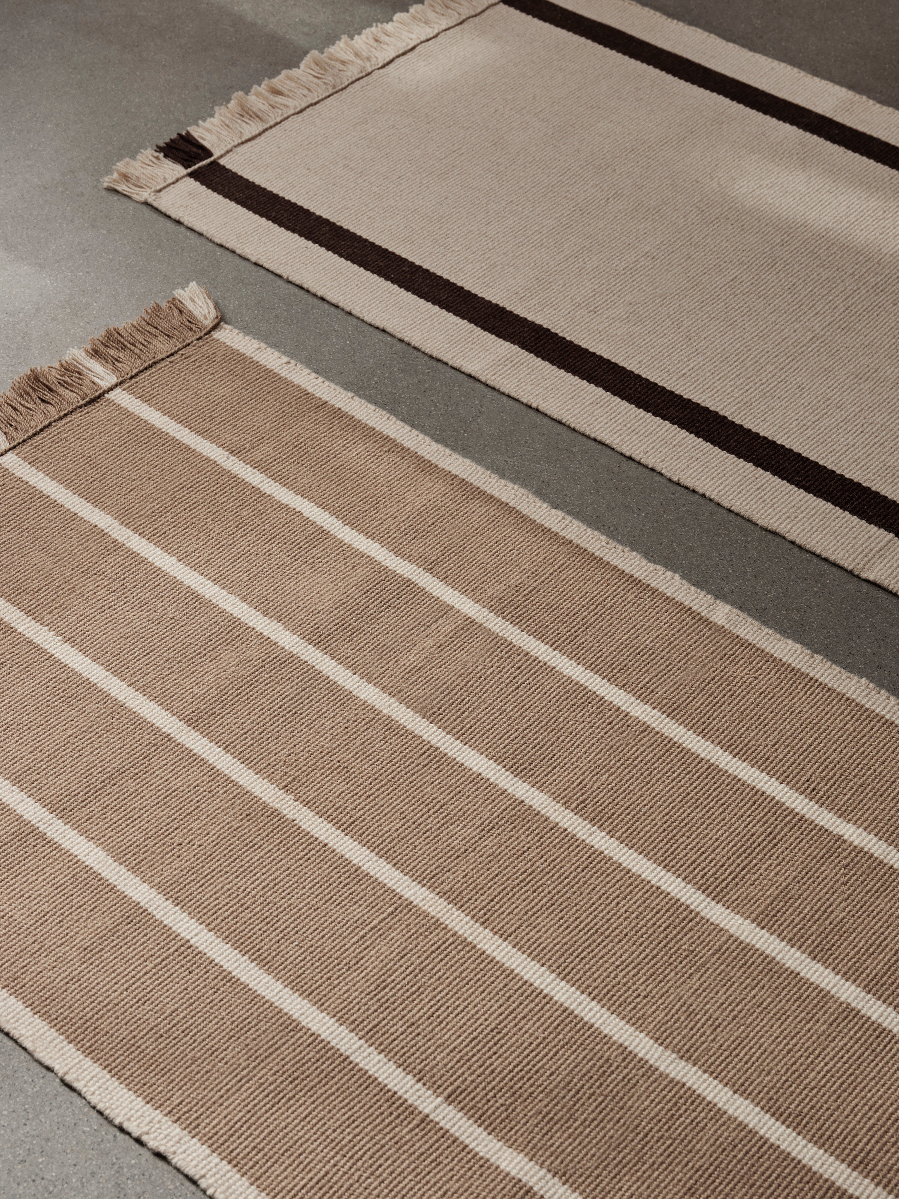 CALM KELIM Teppich creme mit braun