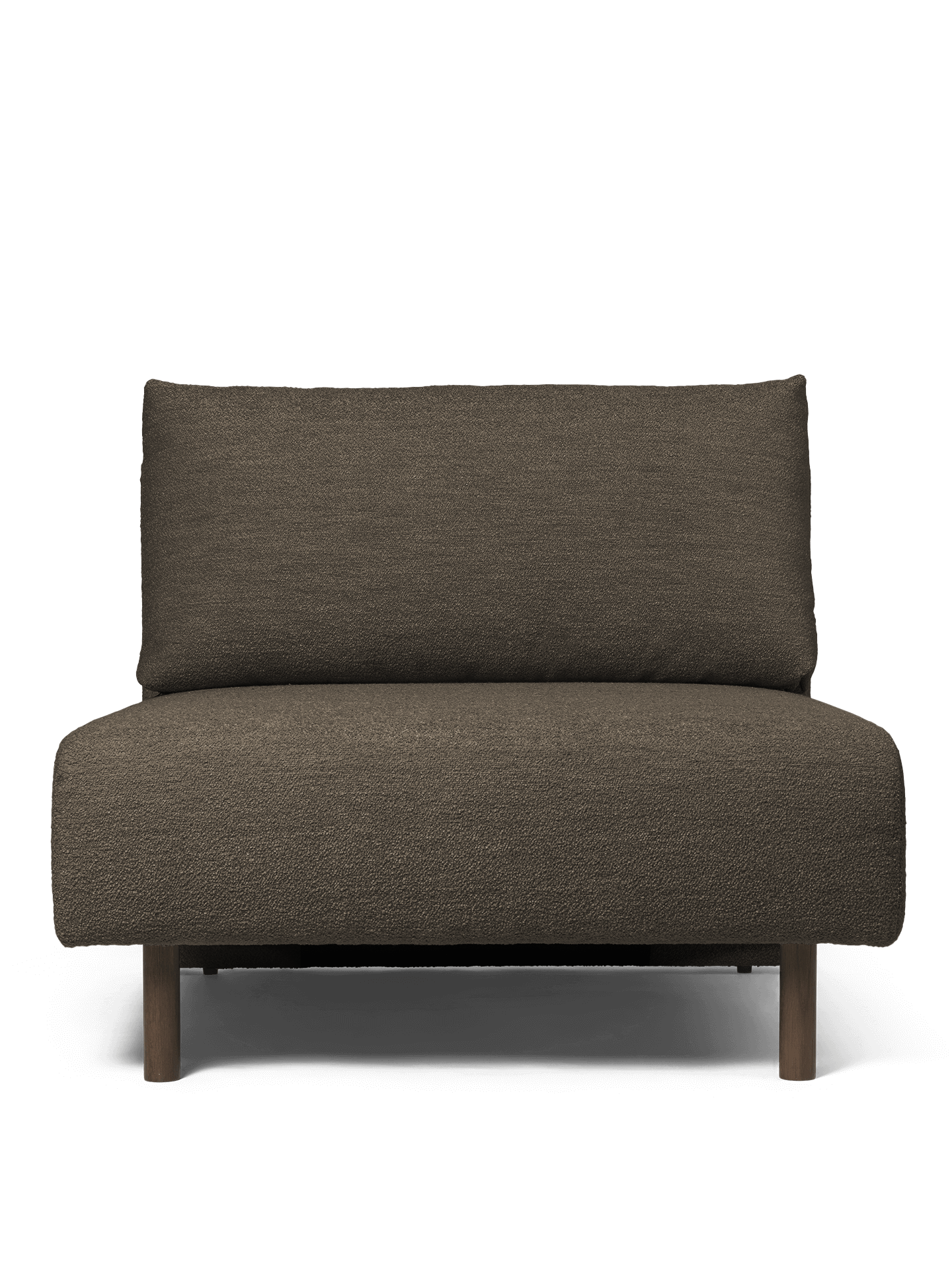 DASE modular sofa - Central Soft Bouclré dark brown