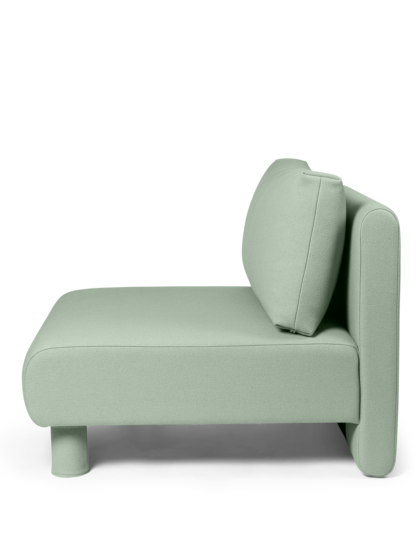 DASE modular sofa - central element of mint tonus