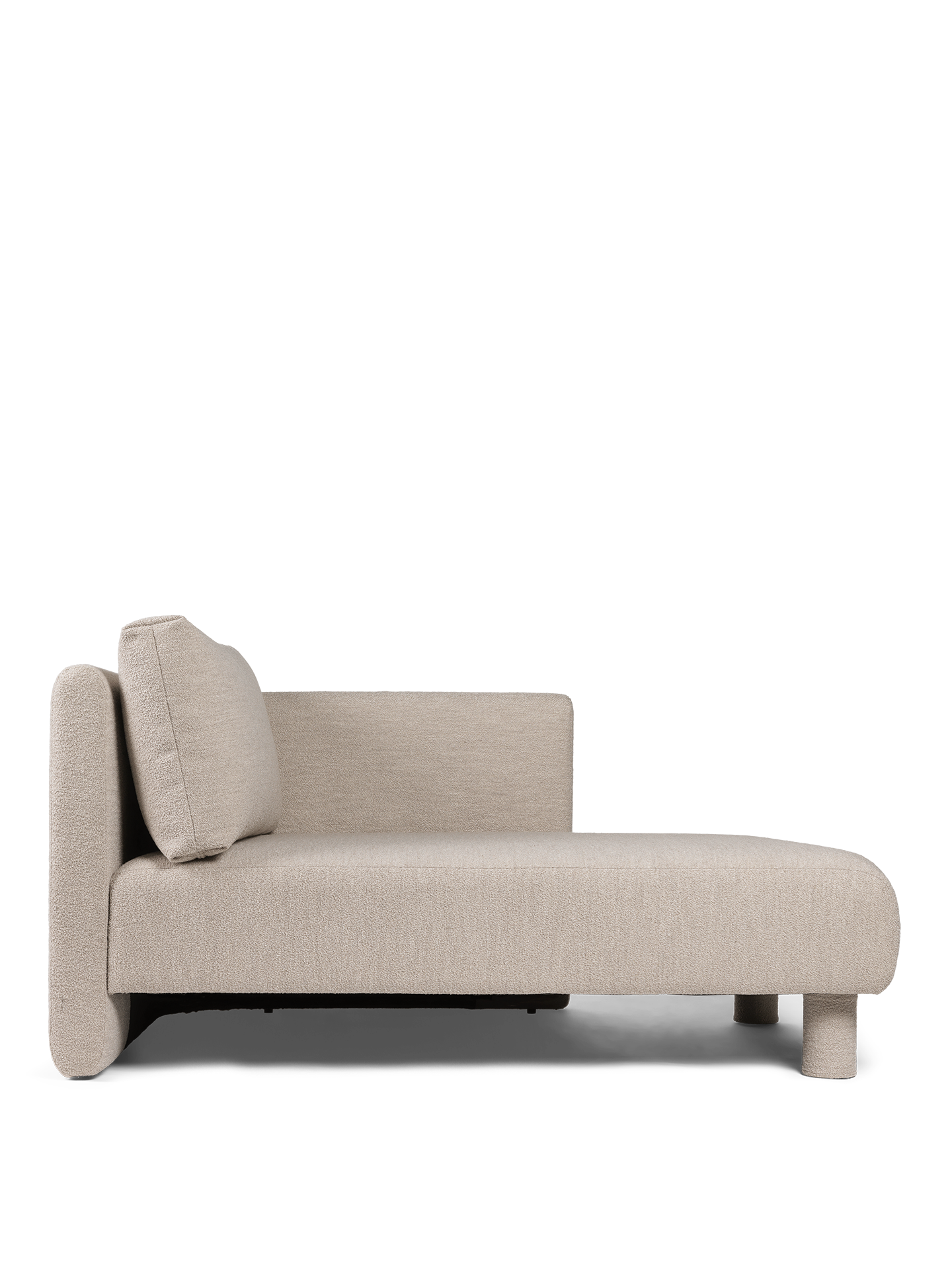 DASE modular sofa - Right -handed soft bouclé beige