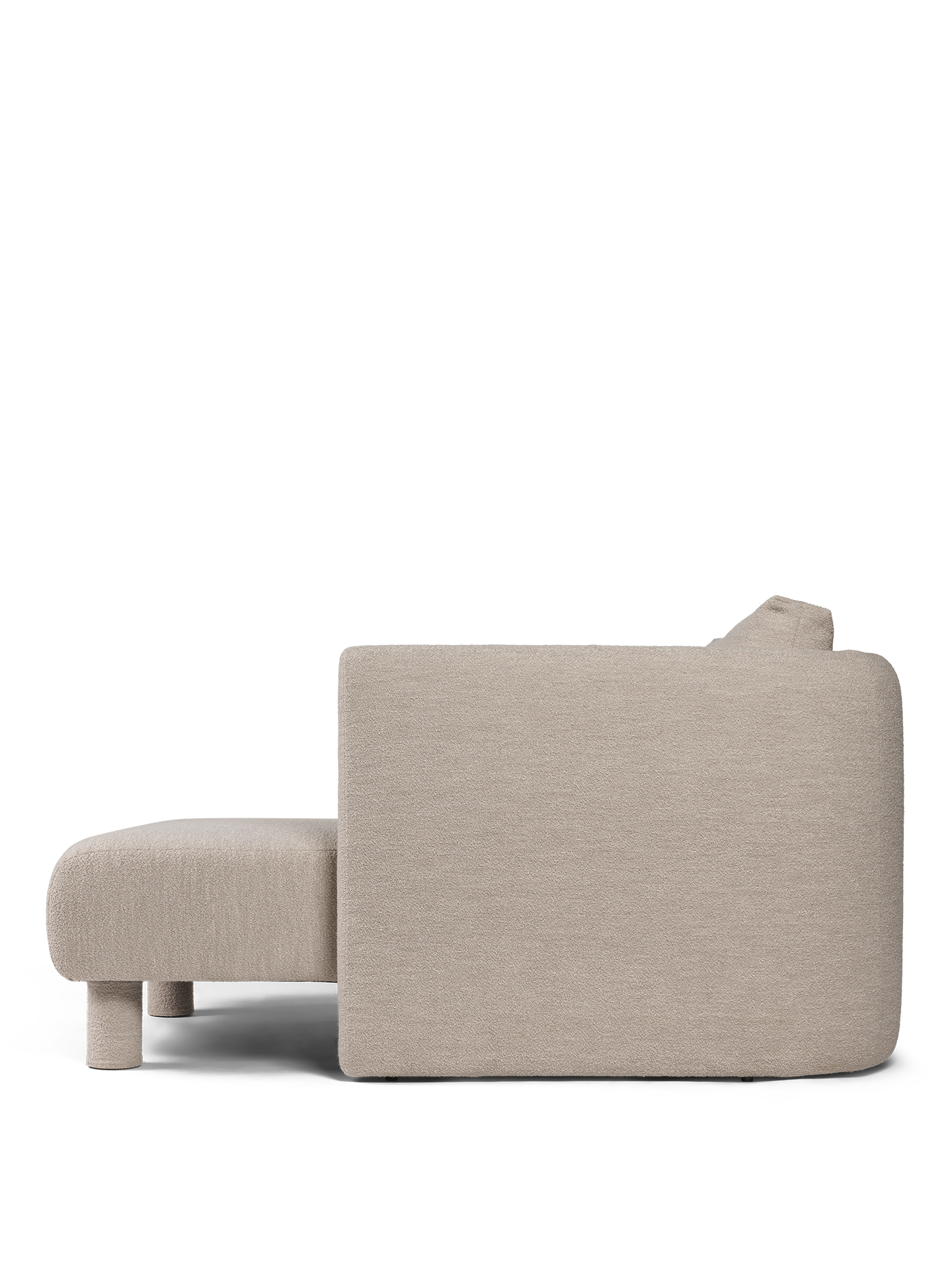 DASE modular sofa - Right -handed soft bouclé beige