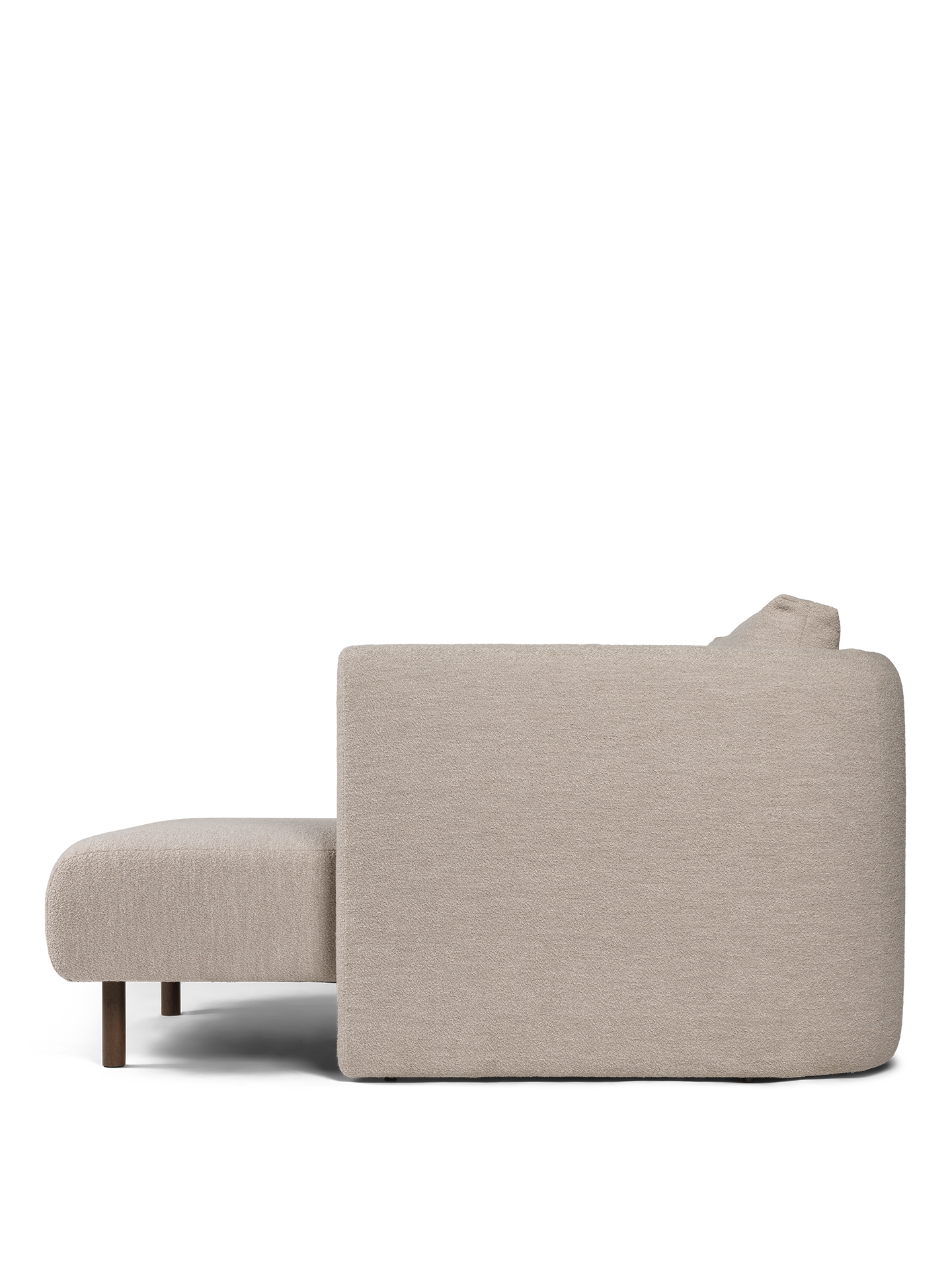 DASE modular sofa - Right -handed soft bouclé beige