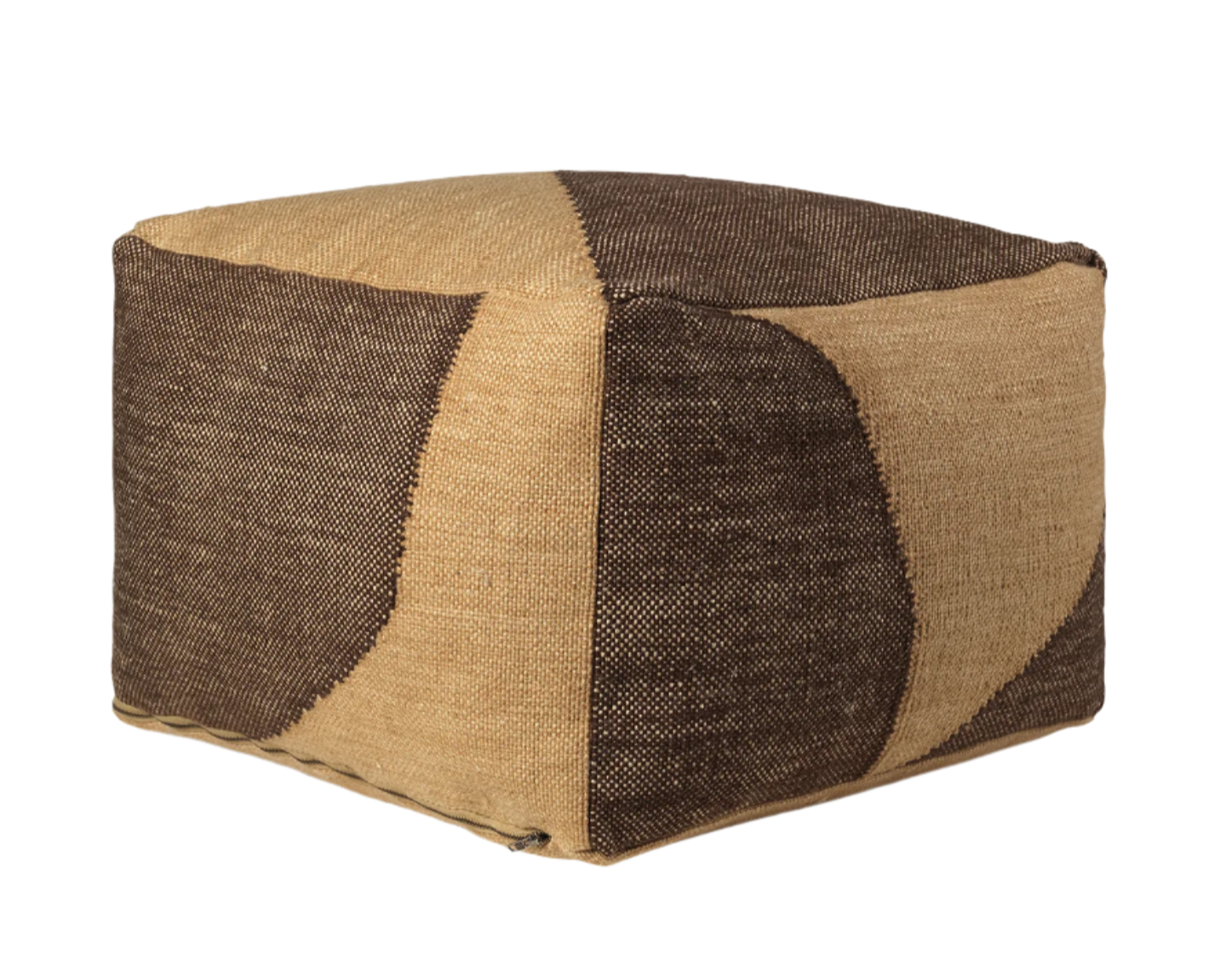 FORENE SQUARE chocolate pouf