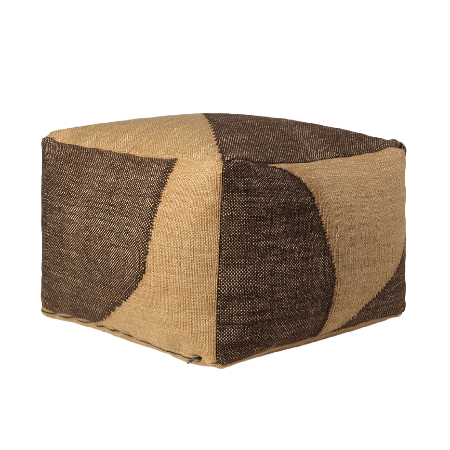 FORENE SQUARE chocolate pouf