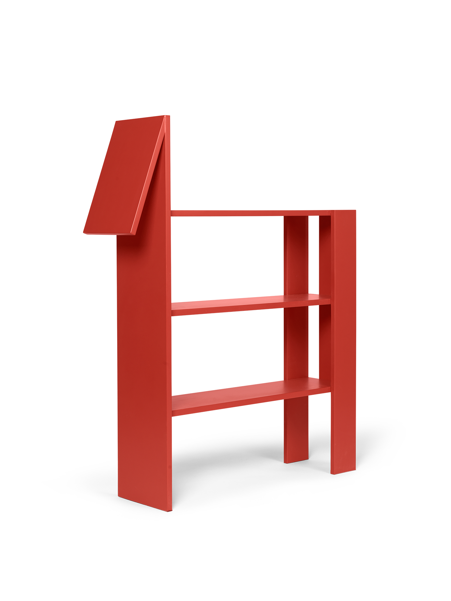 Bücherregal Pferd rot