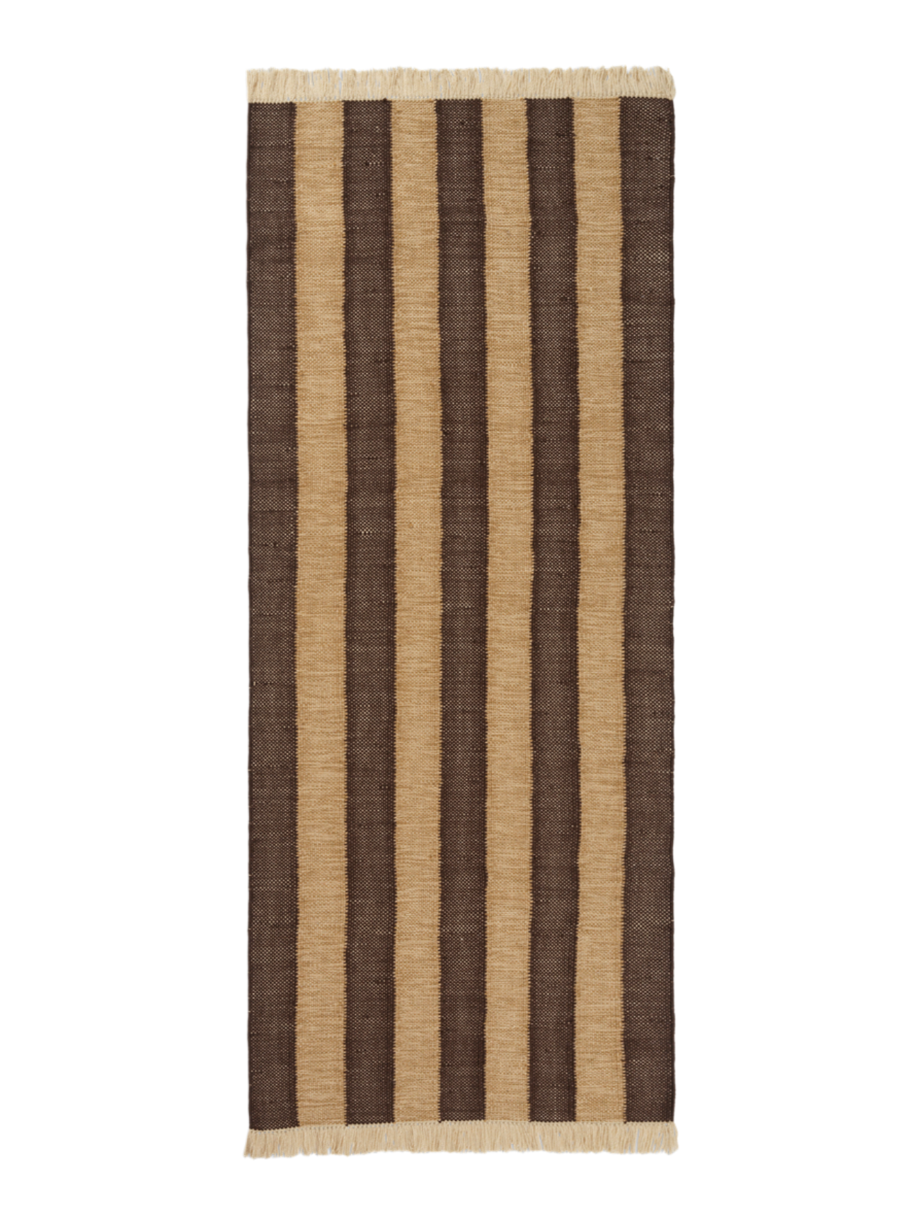 IVES Teppich Schokolade mit Beige