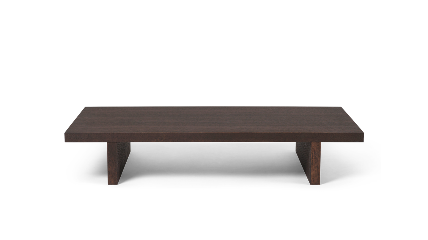 KONA LOW Tisch Dunkelbraunes Eichensperrholz