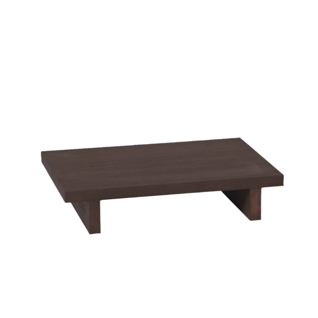KONA LOW Tisch Dunkelbraunes Eichensperrholz