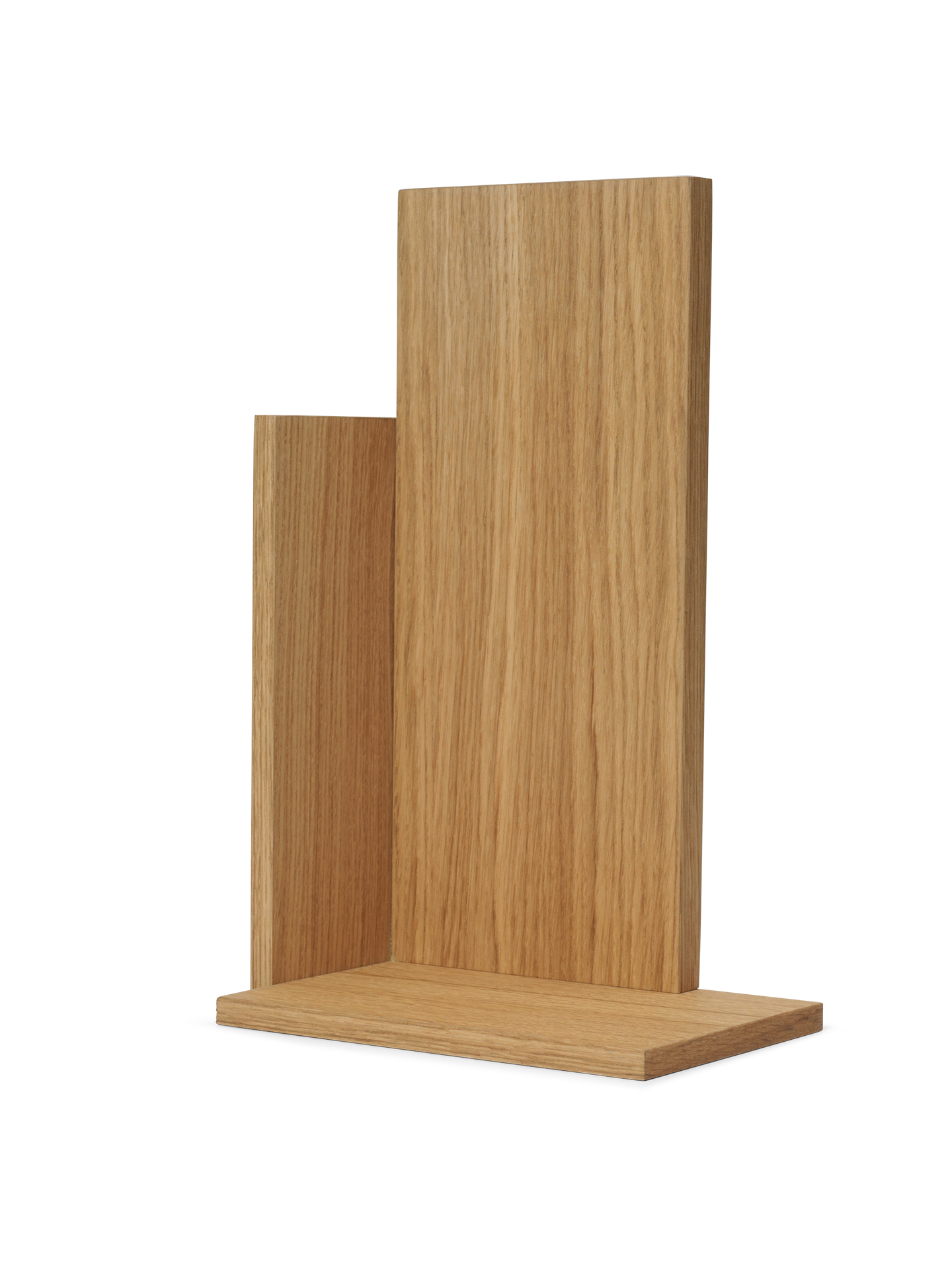 STAGGER TALL hanging shelf, oiled oak plywood