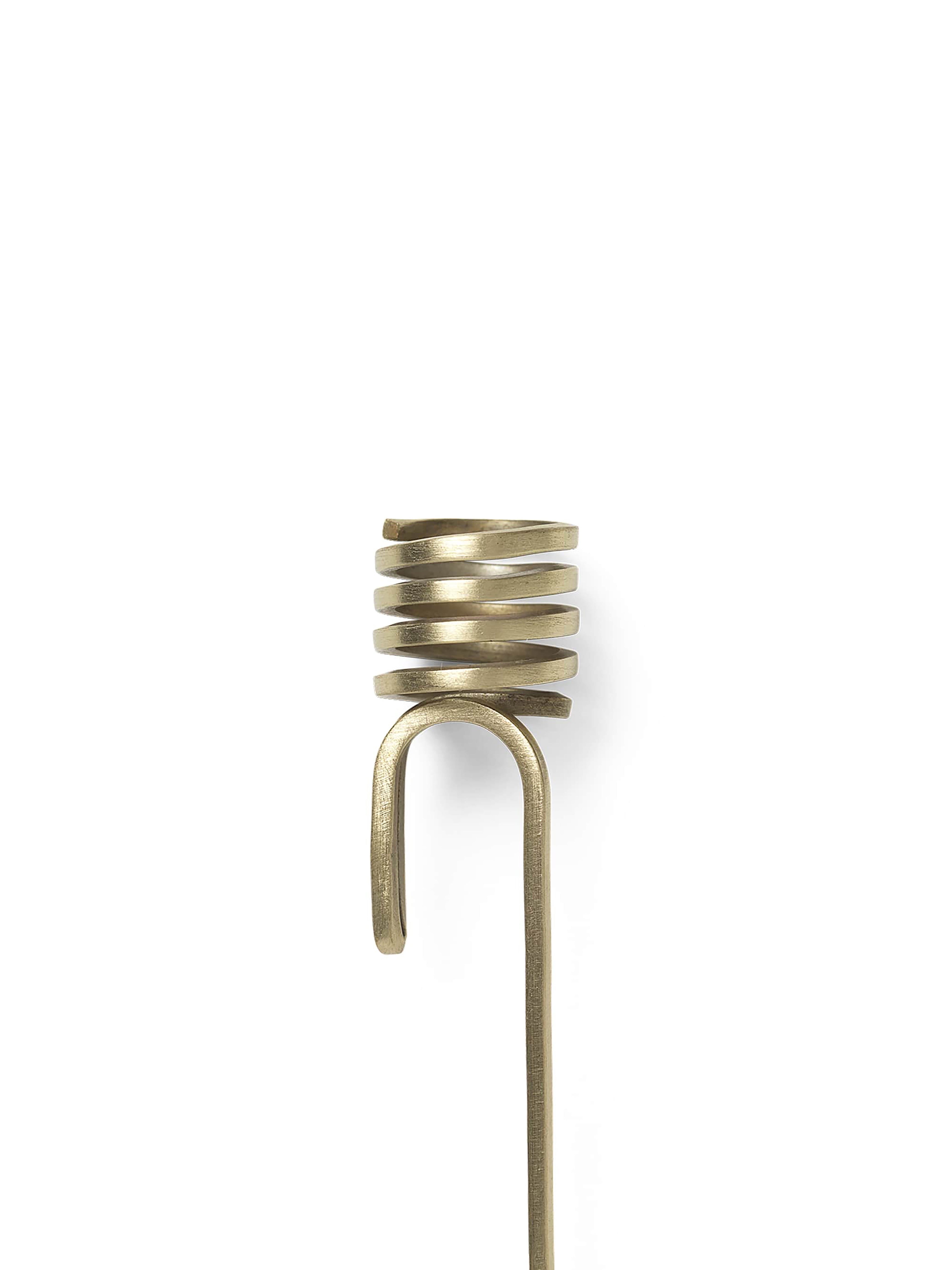 STONE brass Christmas candle holder set