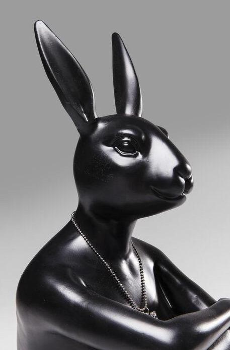 Figurka dekoracyjna GANGSTER BUNNY czarny Kare Design Eye on Design