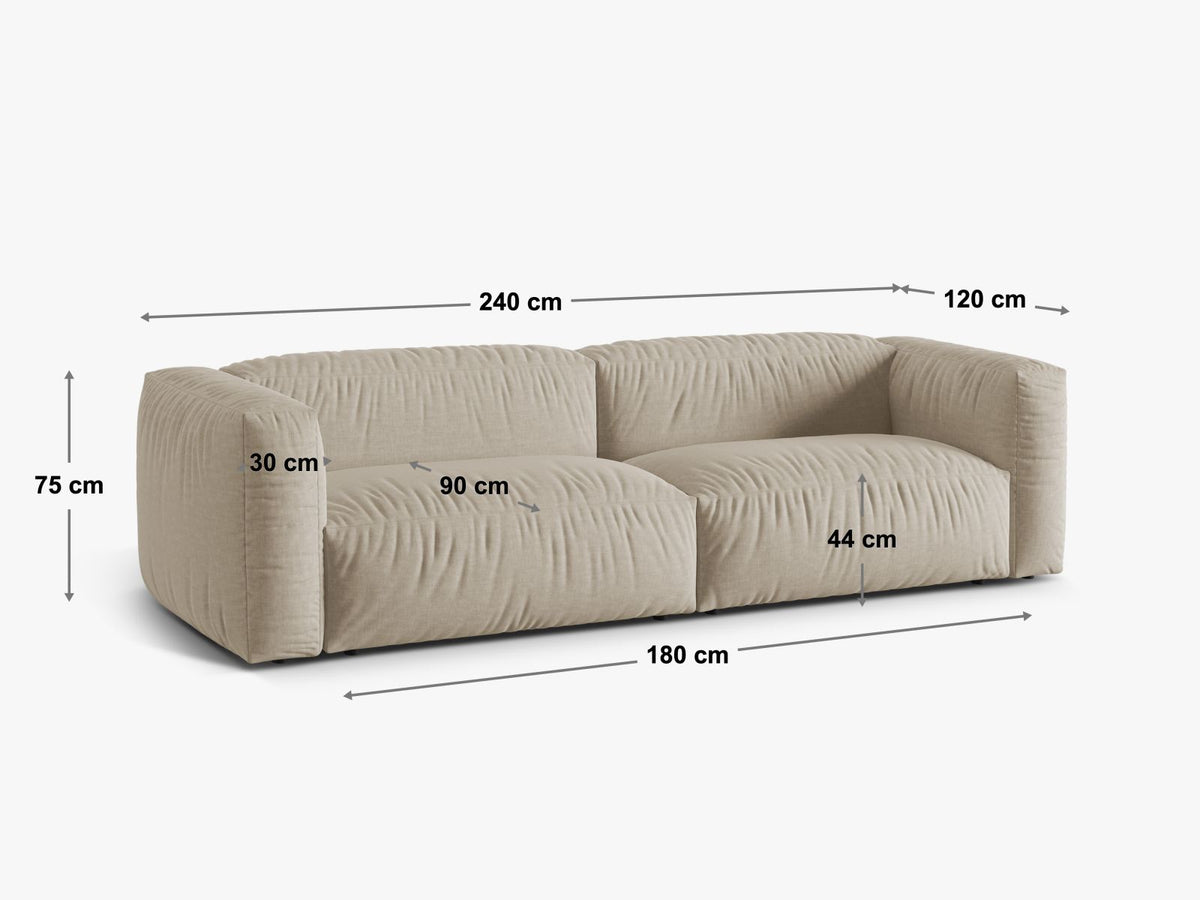 MARTINA Sofa 3-osobowa XL – rysunek techniczny