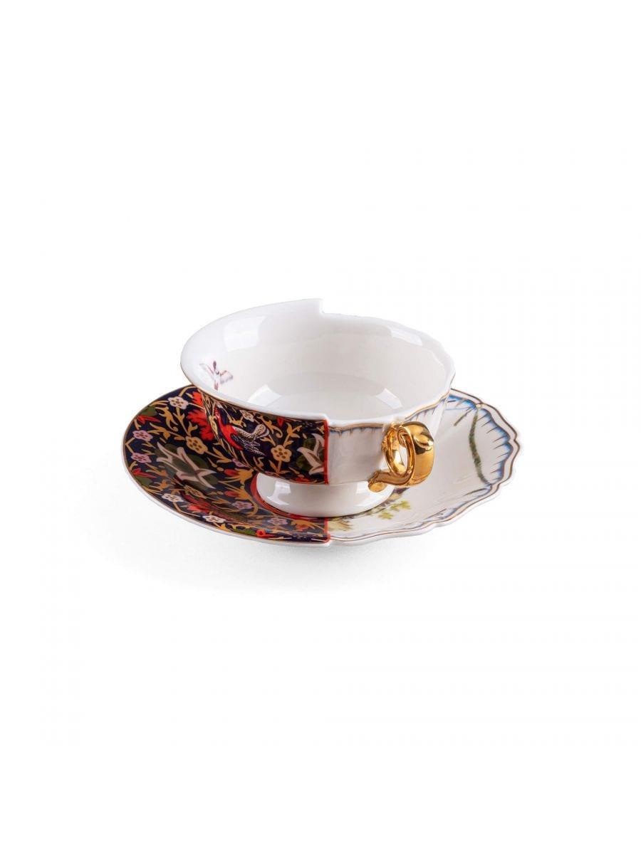 Filiżanka ze spodkiem HYBRID KANNAUJ porcelanowy Seletti Eye on Design