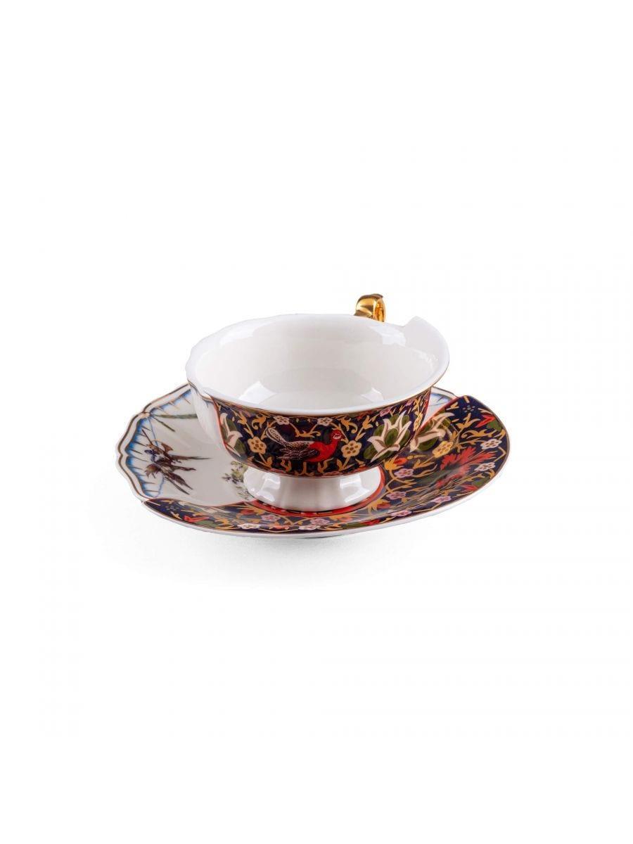 Filiżanka ze spodkiem HYBRID KANNAUJ porcelanowy Seletti Eye on Design