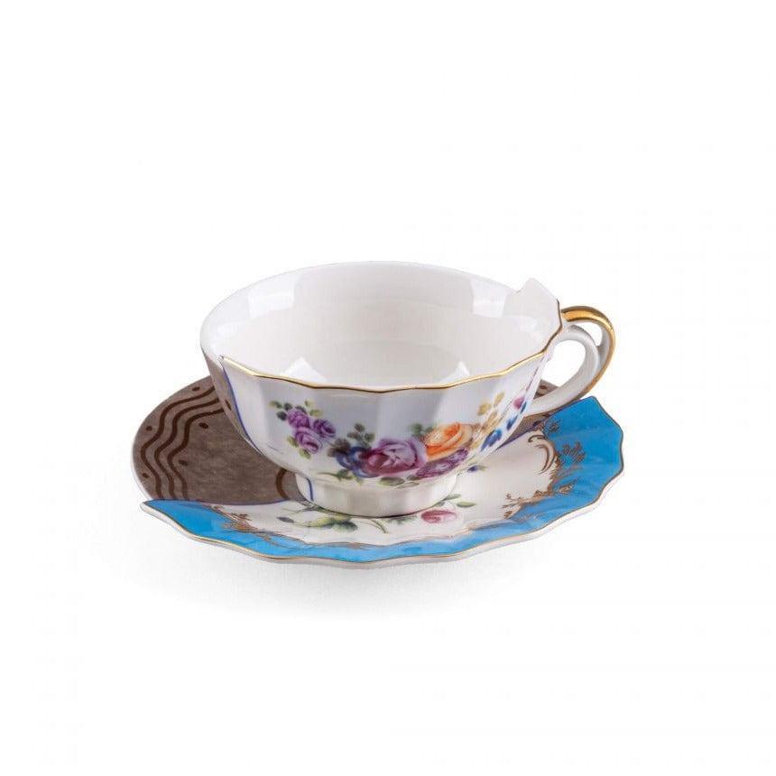 Filiżanka ze spodkiem HYBRID KERMA porcelanowy Seletti Eye on Design