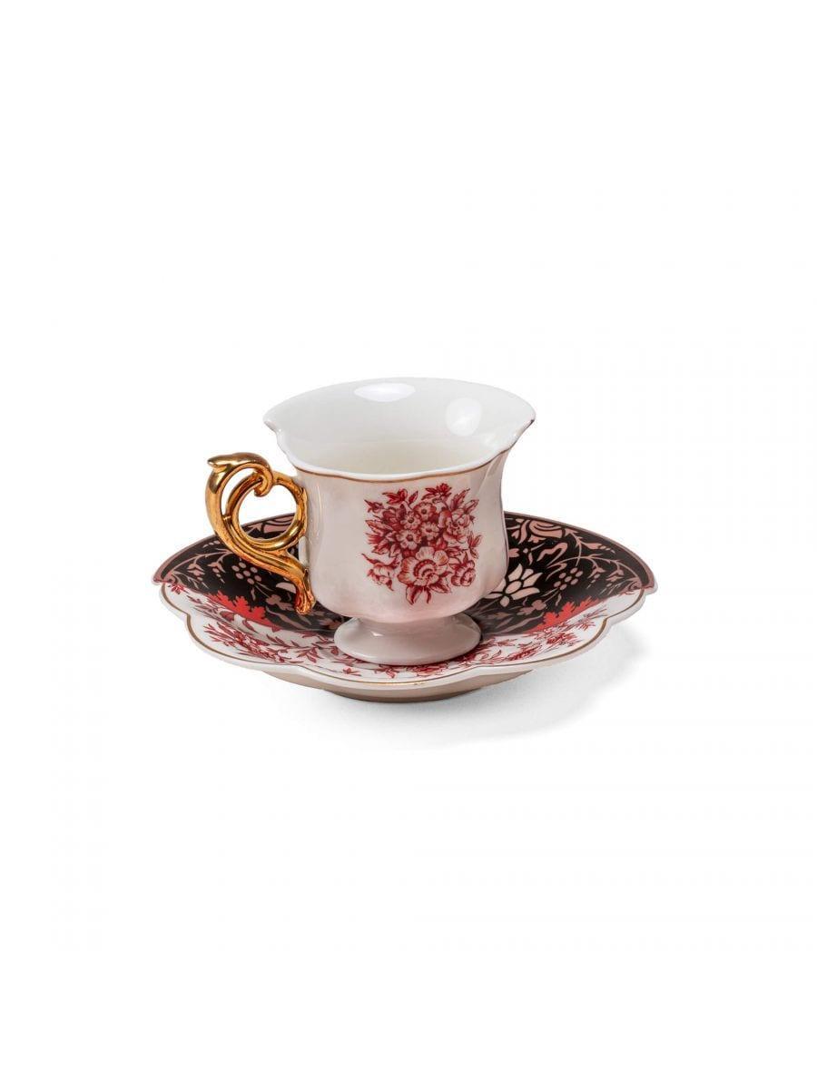 Filiżanka ze spodkiem HYBRID SAGALA porcelanowy Seletti Eye on Design